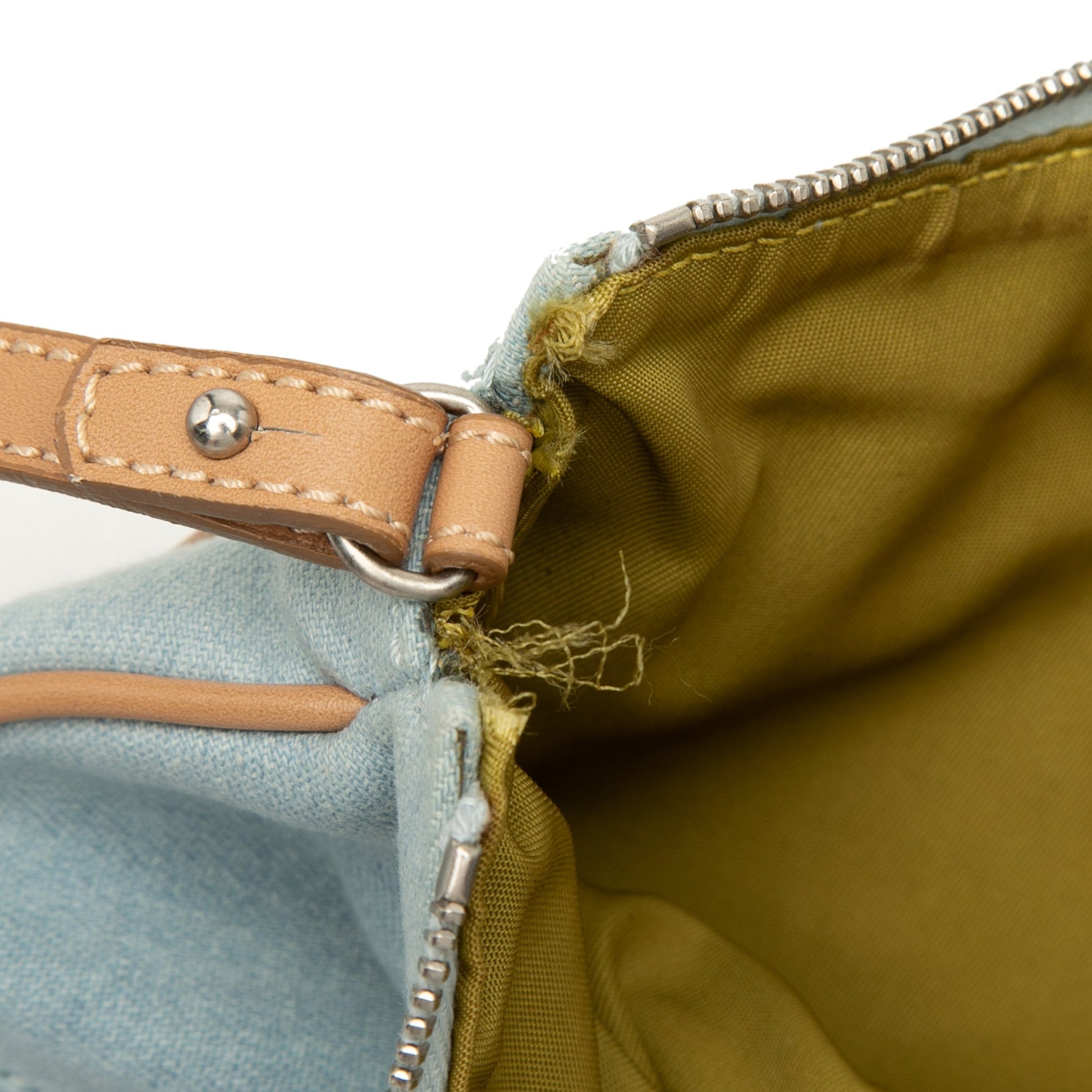 Dior Mini Denim Saddle Pochette