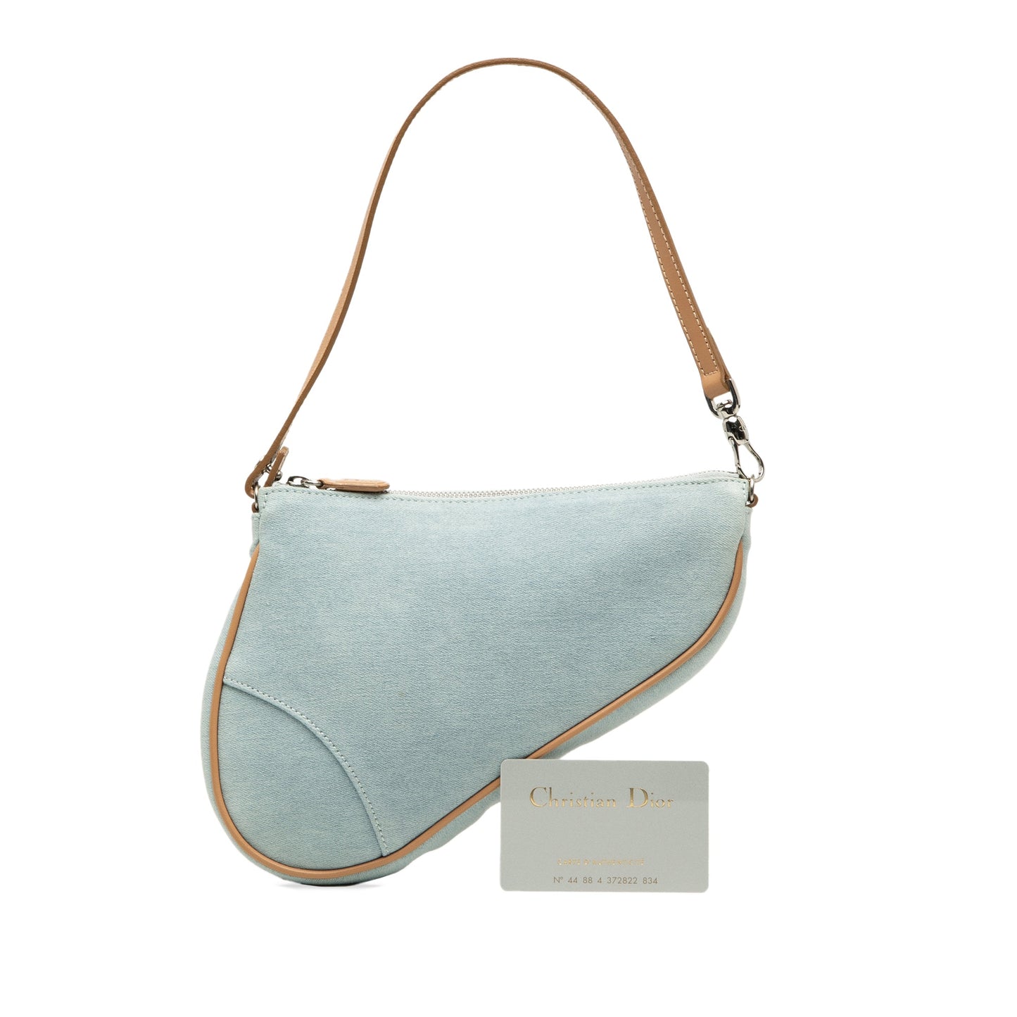 Dior Mini Denim Saddle Pochette