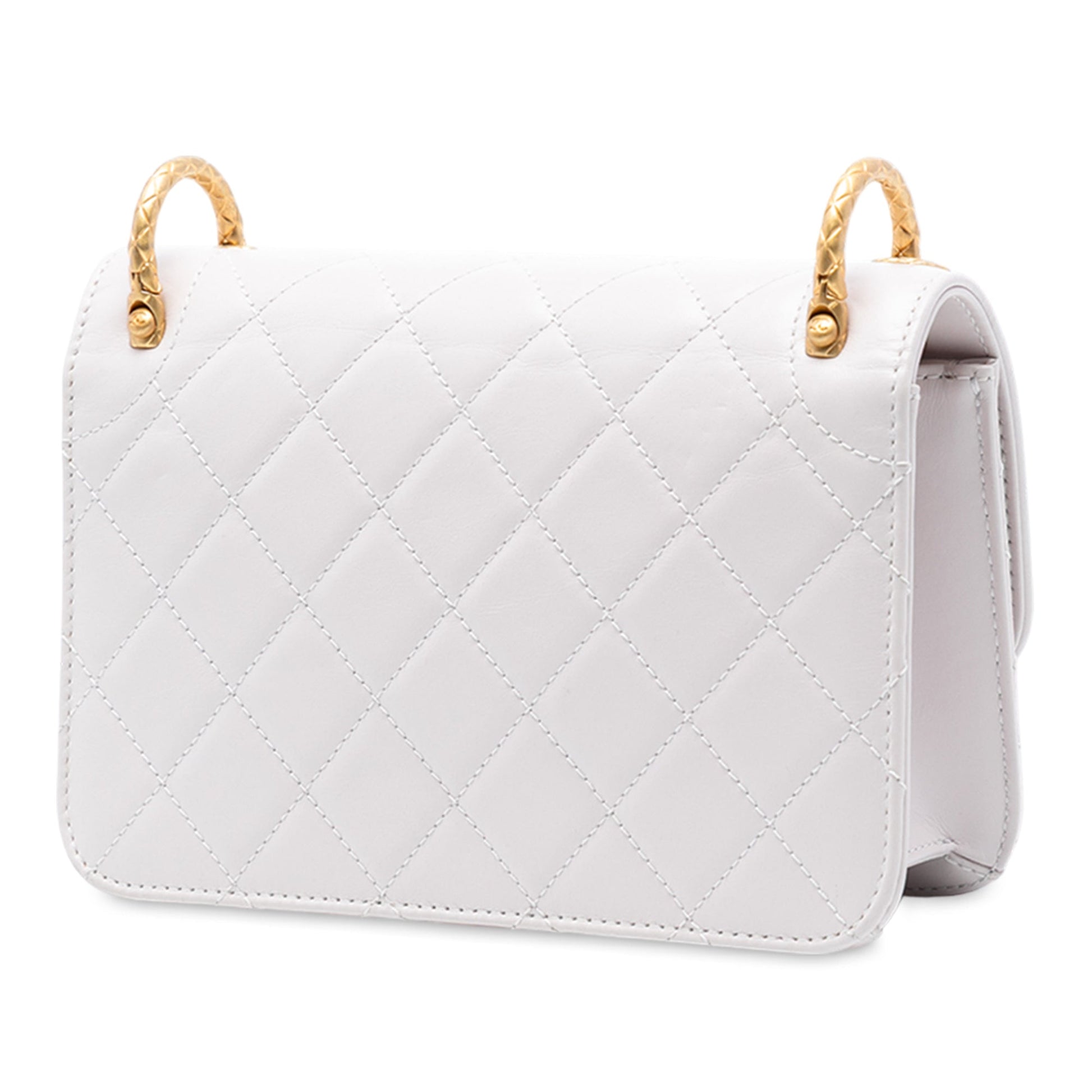 Chanel CC Quilted Calfskin Single Flap