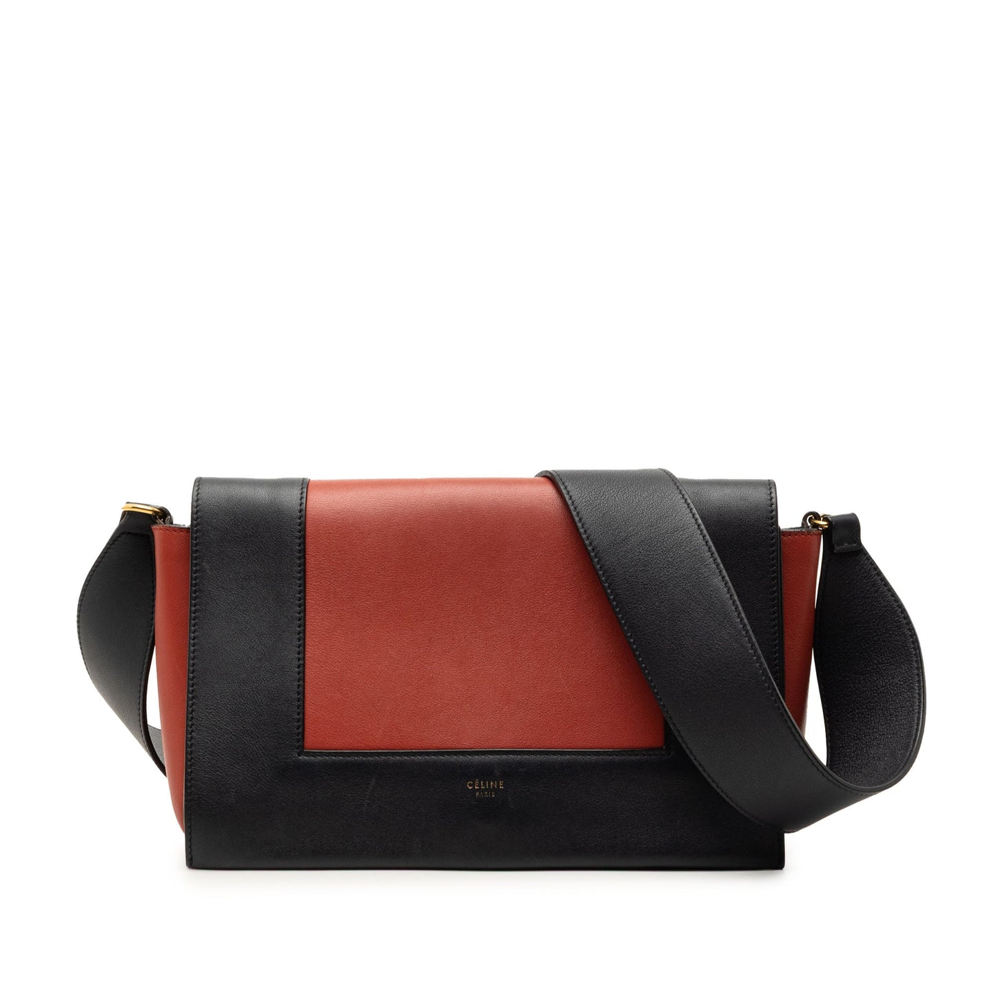 Celine Medium Shiny Smooth Calfskin Frame Shoulder Bag