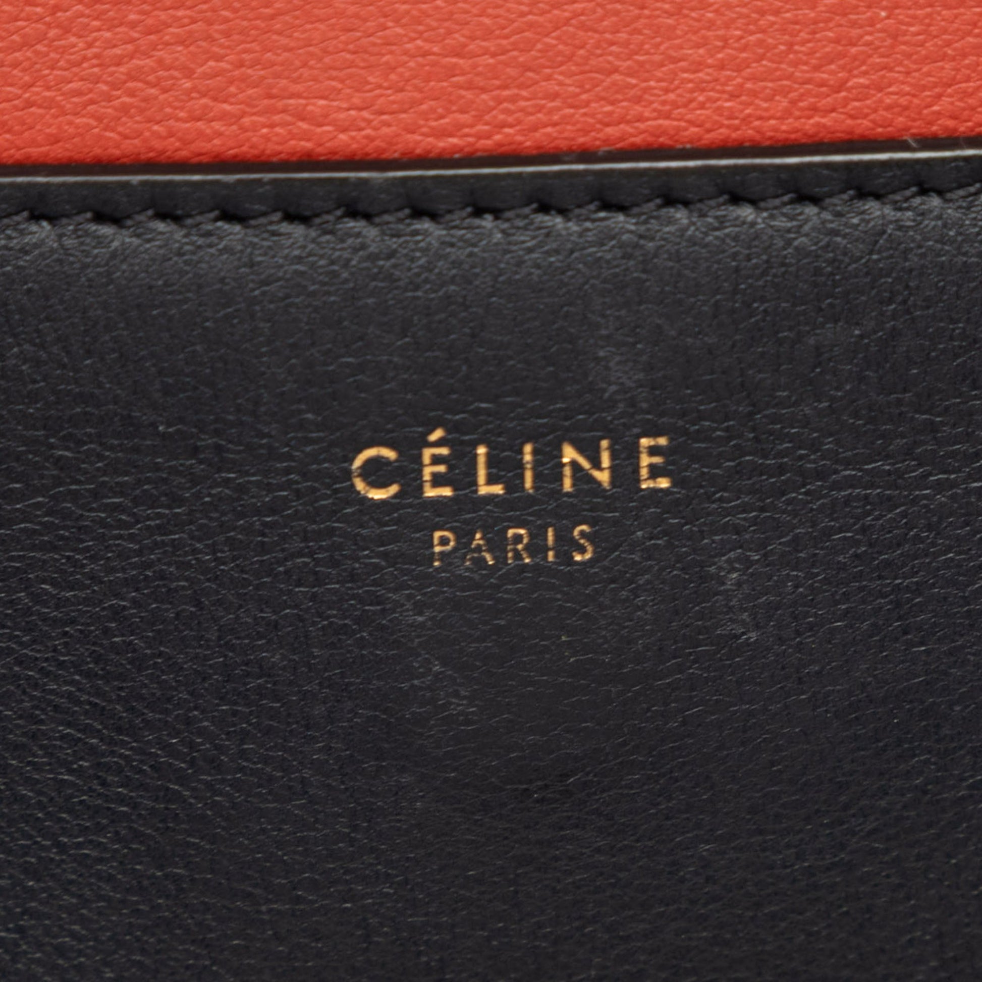 Celine Medium Shiny Smooth Calfskin Frame Shoulder Bag