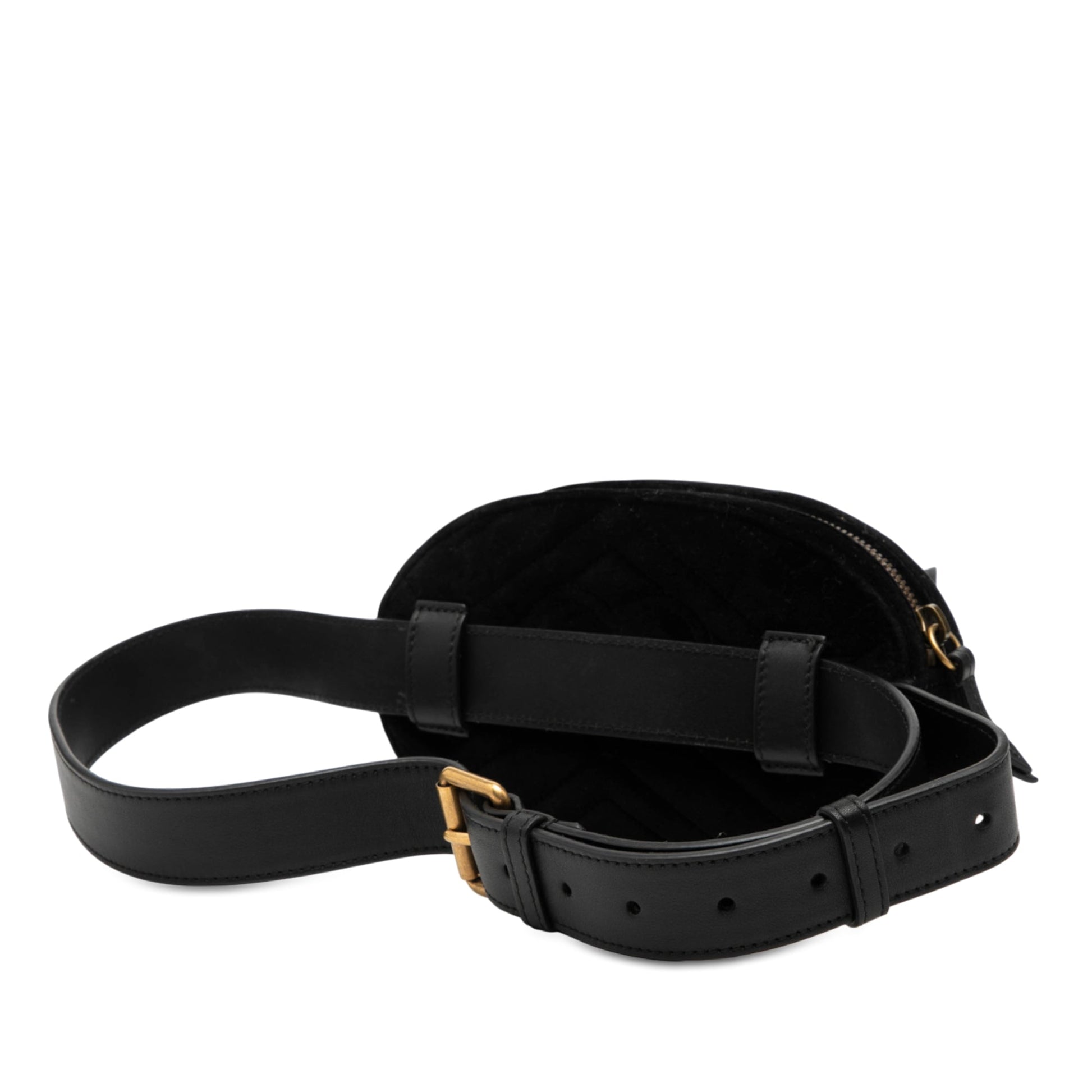 Gucci GG Marmont Matelasse Velvet Belt Bag