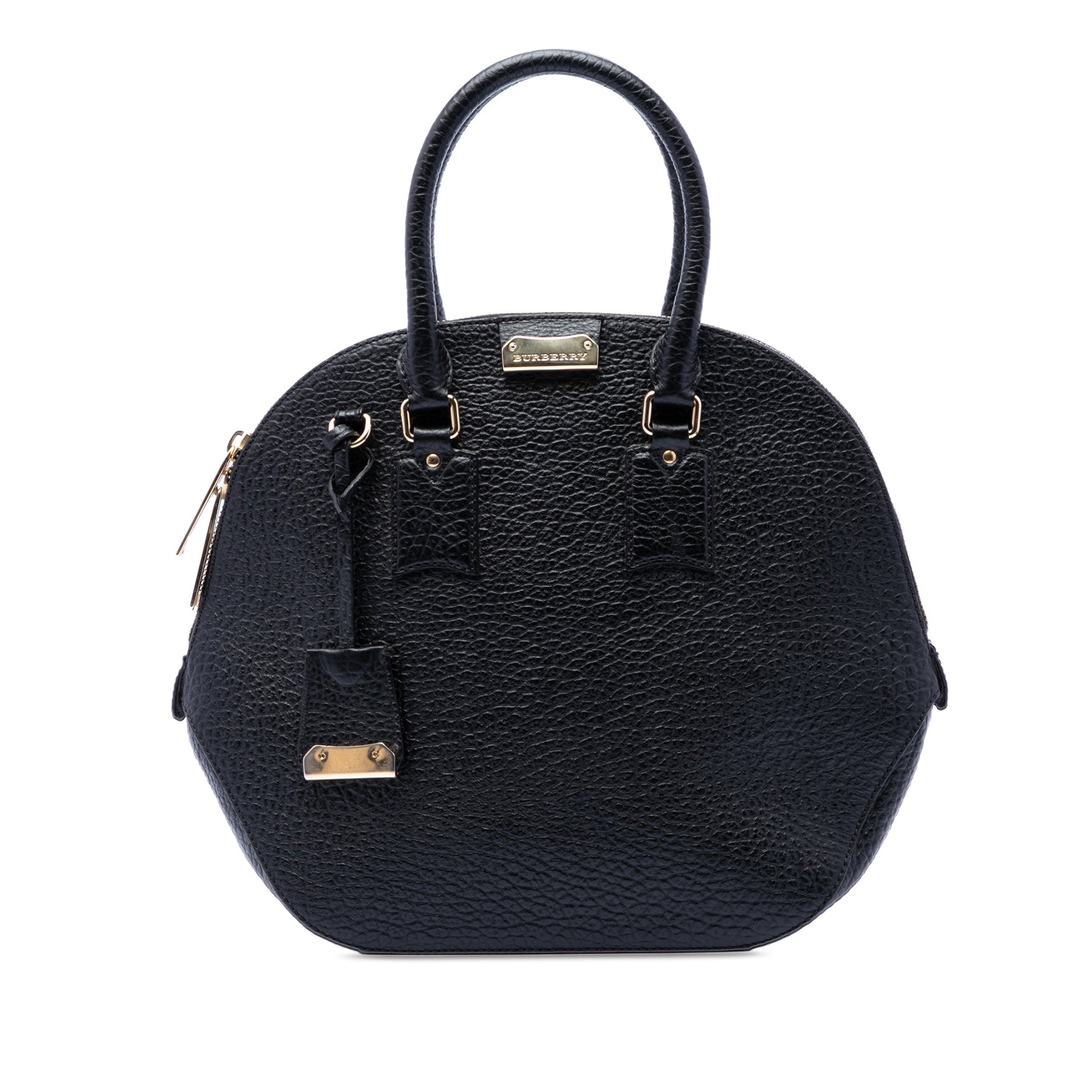 Burberry Large Grained Calfskin Heritage Orchard Bowling Bag