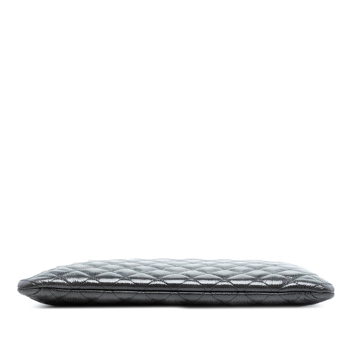 Chanel Large Quilted Iridescent Patent O Case Clutch