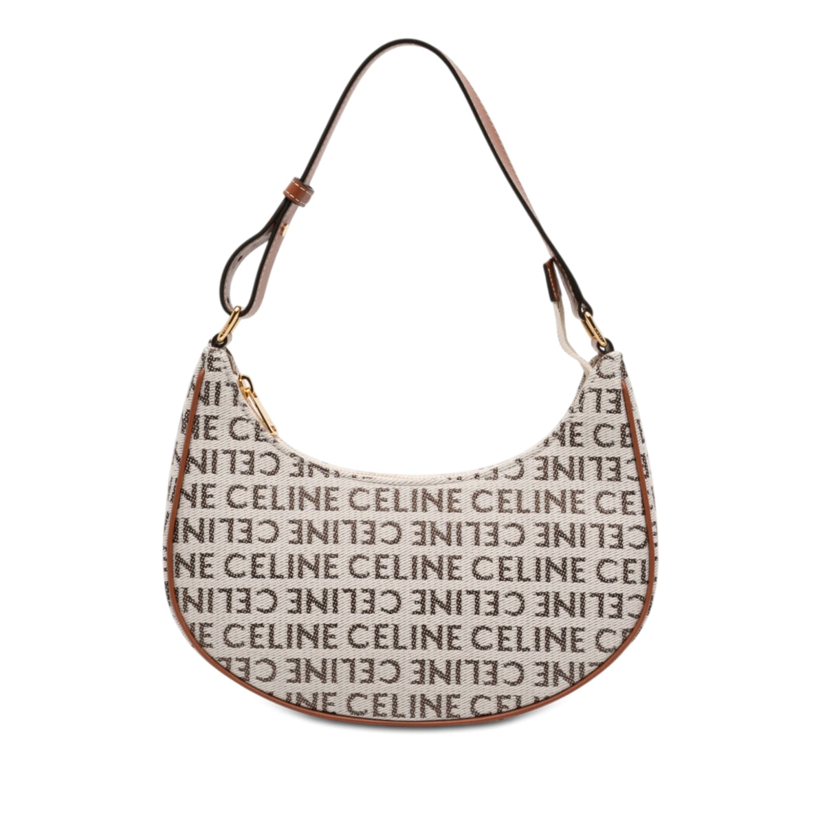 Celine Medium Canvas Logo Ava Shoulder Bag