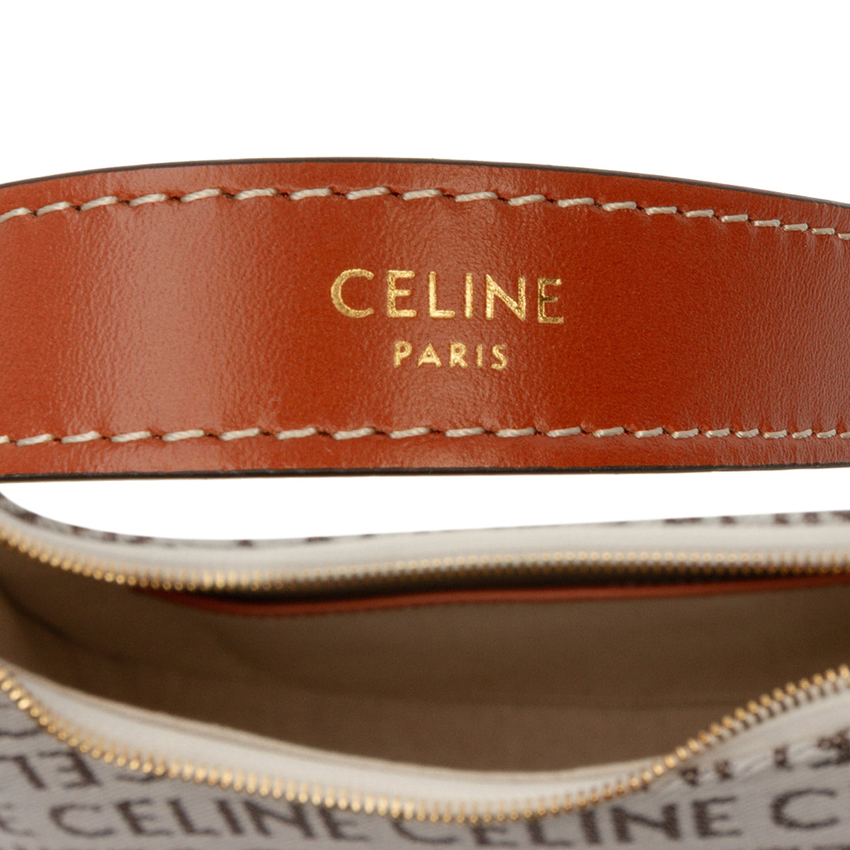 Celine Medium Canvas Logo Ava Shoulder Bag