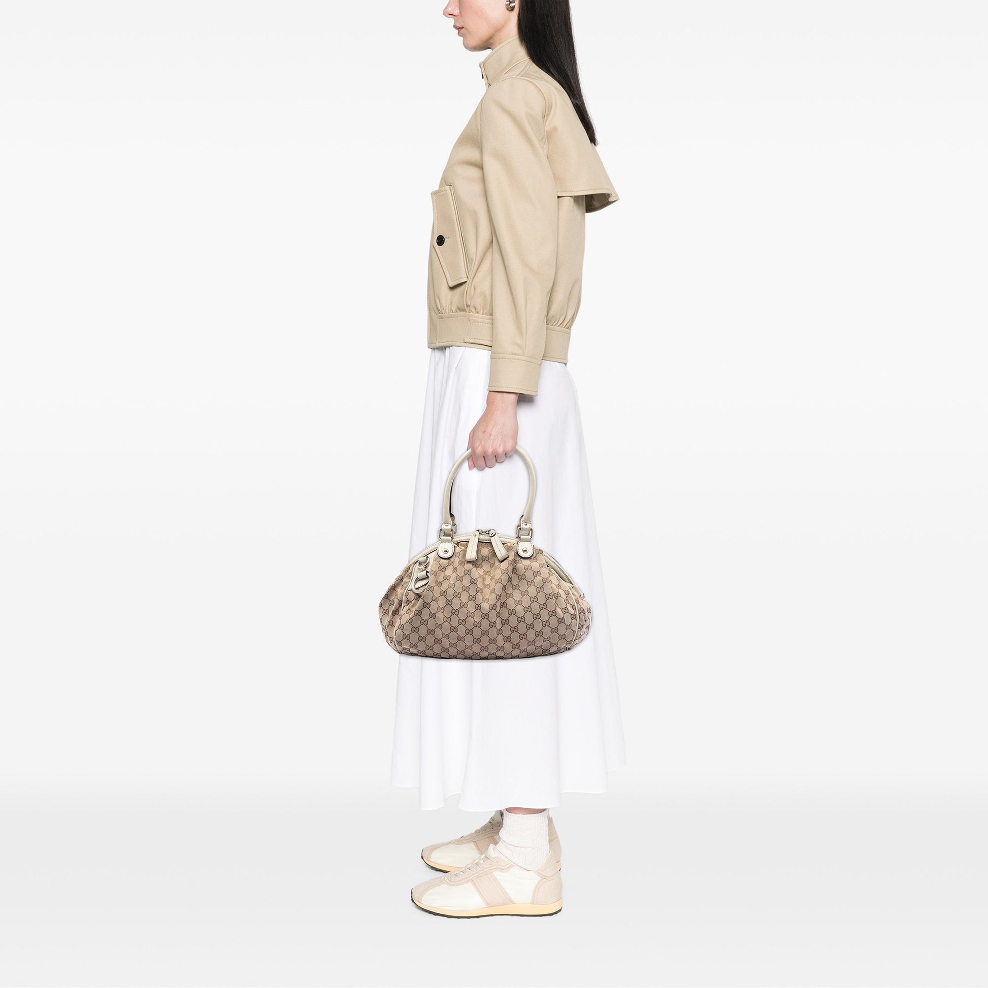 Gucci GG Canvas Sukey Satchel