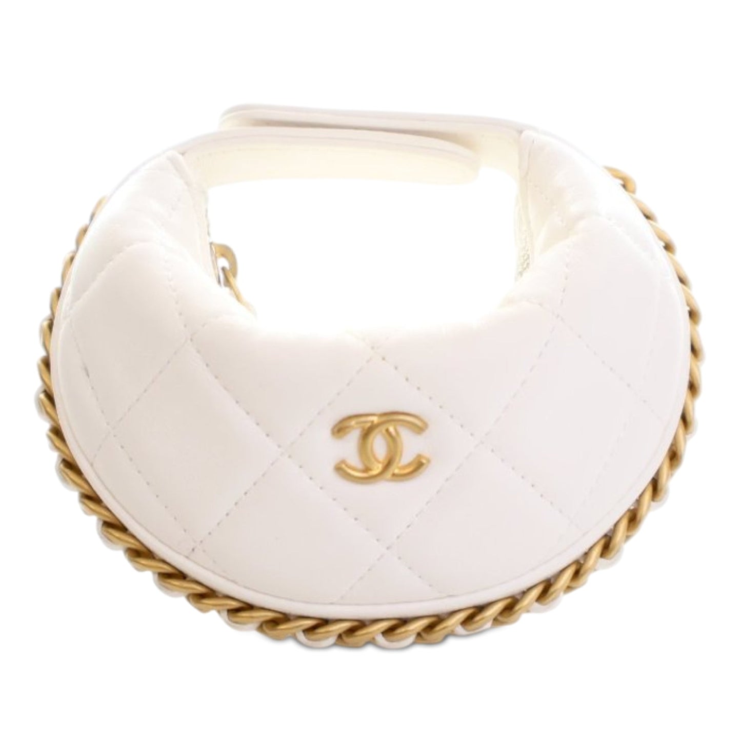 Chanel Mini Shiny Crumpled Quilted Lambskin Chain Around Pouch