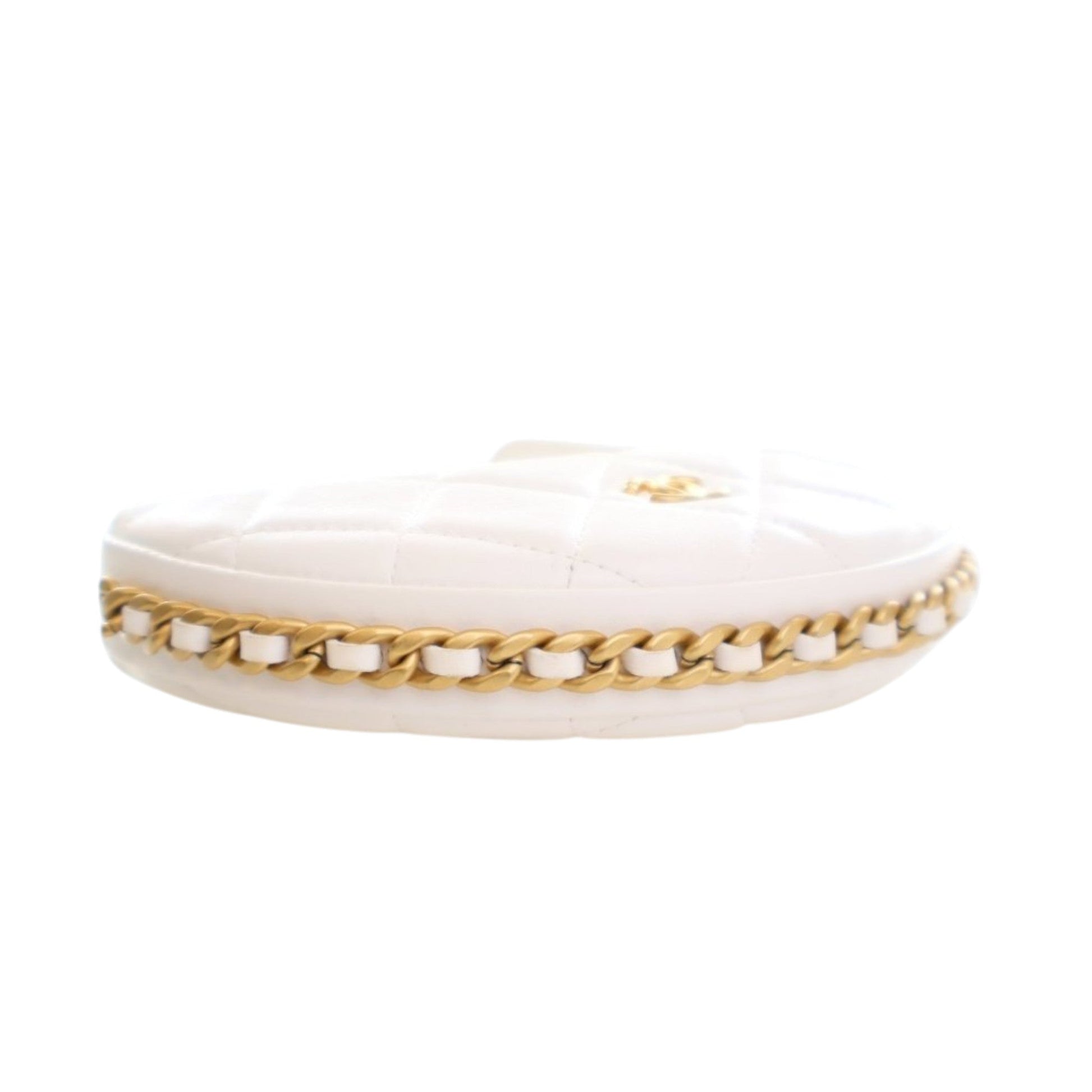 Chanel Mini Shiny Crumpled Quilted Lambskin Chain Around Pouch