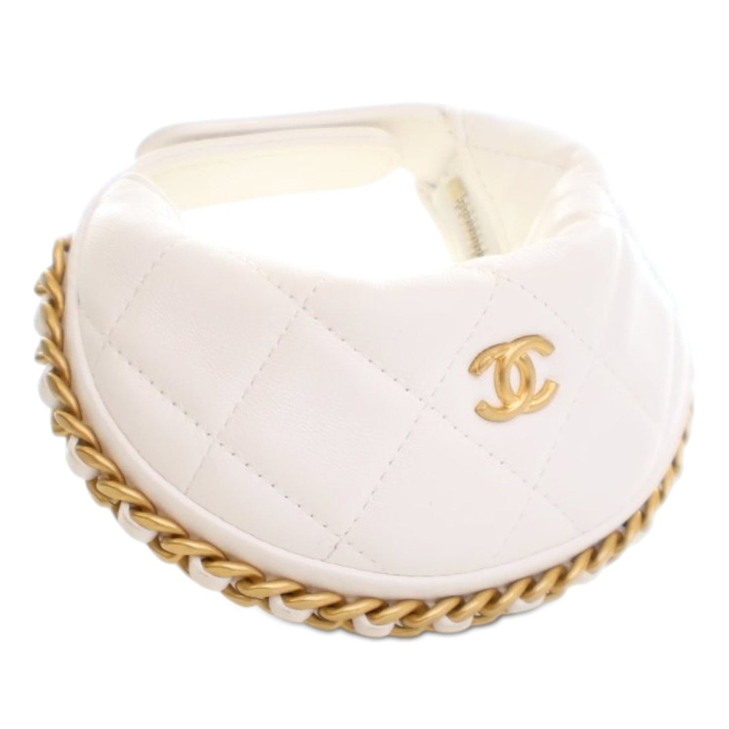 Chanel Mini Shiny Crumpled Quilted Lambskin Chain Around Pouch