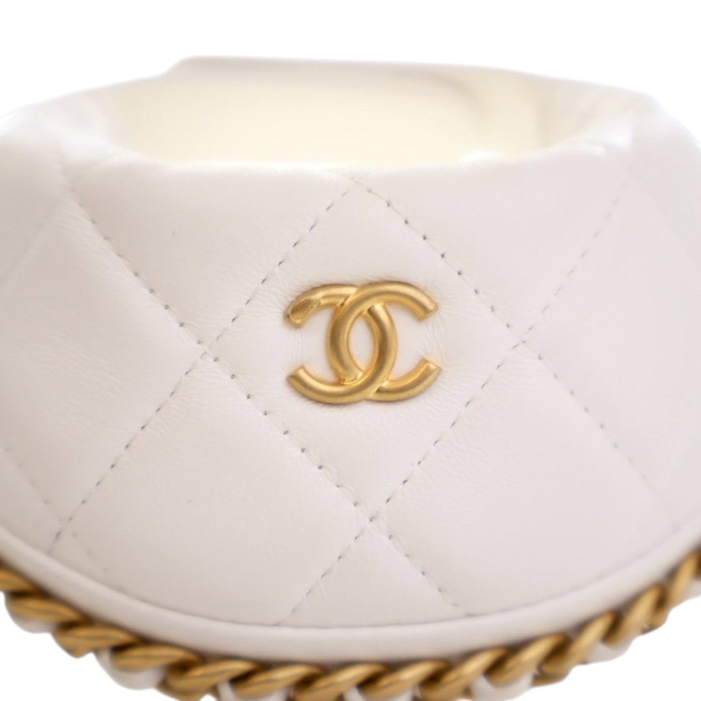 Chanel Mini Shiny Crumpled Quilted Lambskin Chain Around Pouch