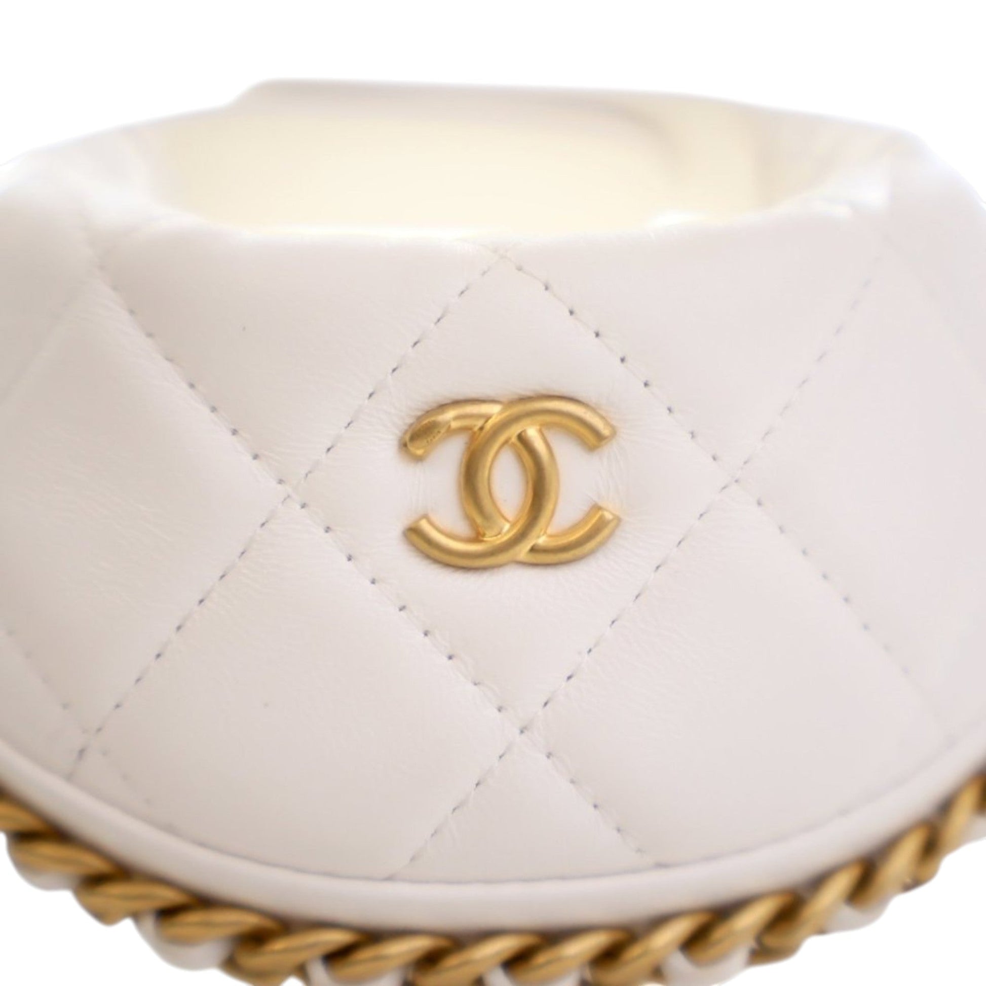 Chanel Mini Shiny Crumpled Quilted Lambskin Chain Around Pouch