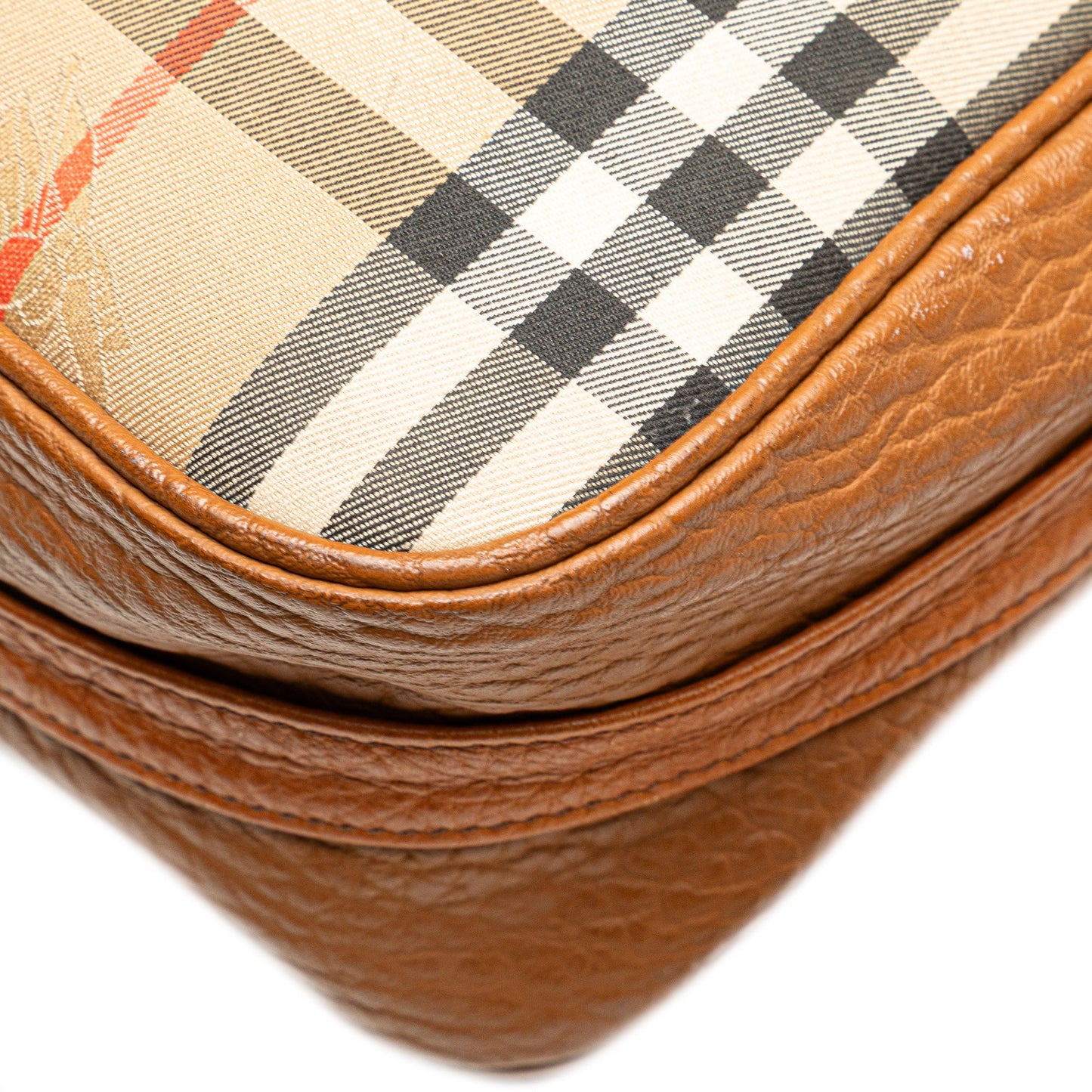 Burberry Haymarket Check Canvas Handbag