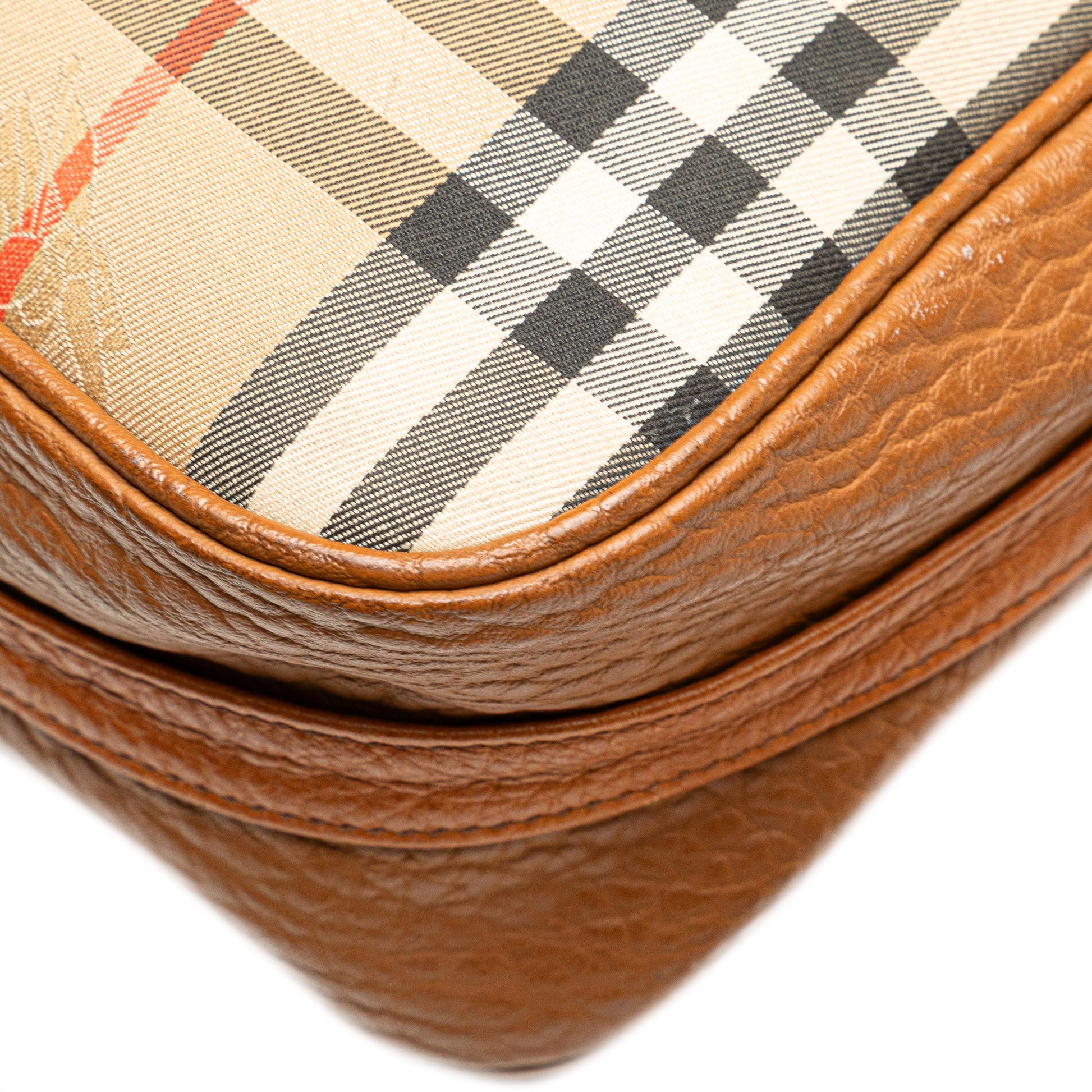Burberry Haymarket Check Canvas Handbag