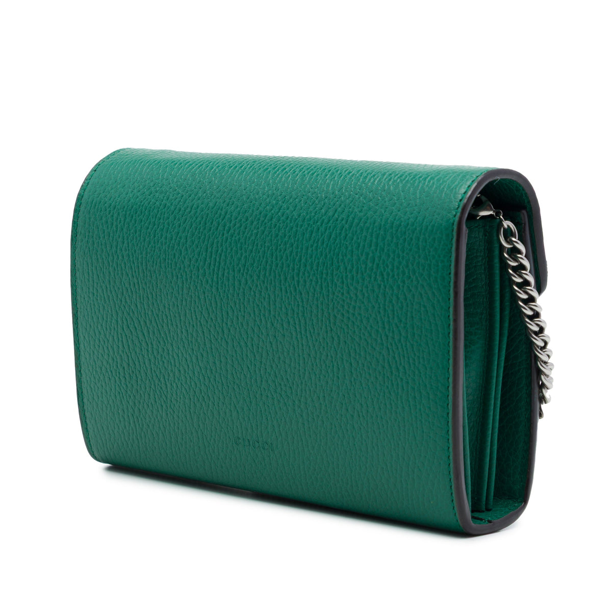 Gucci Calfskin Dionysus Wallet on Chain — Green