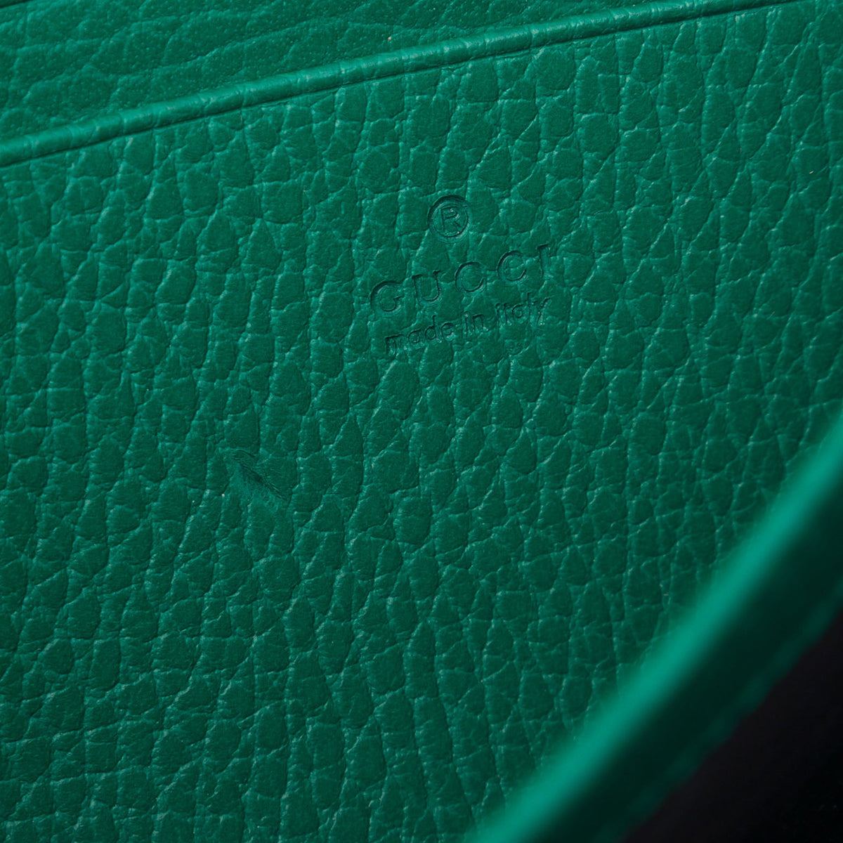 Gucci Calfskin Dionysus Wallet on Chain — Green