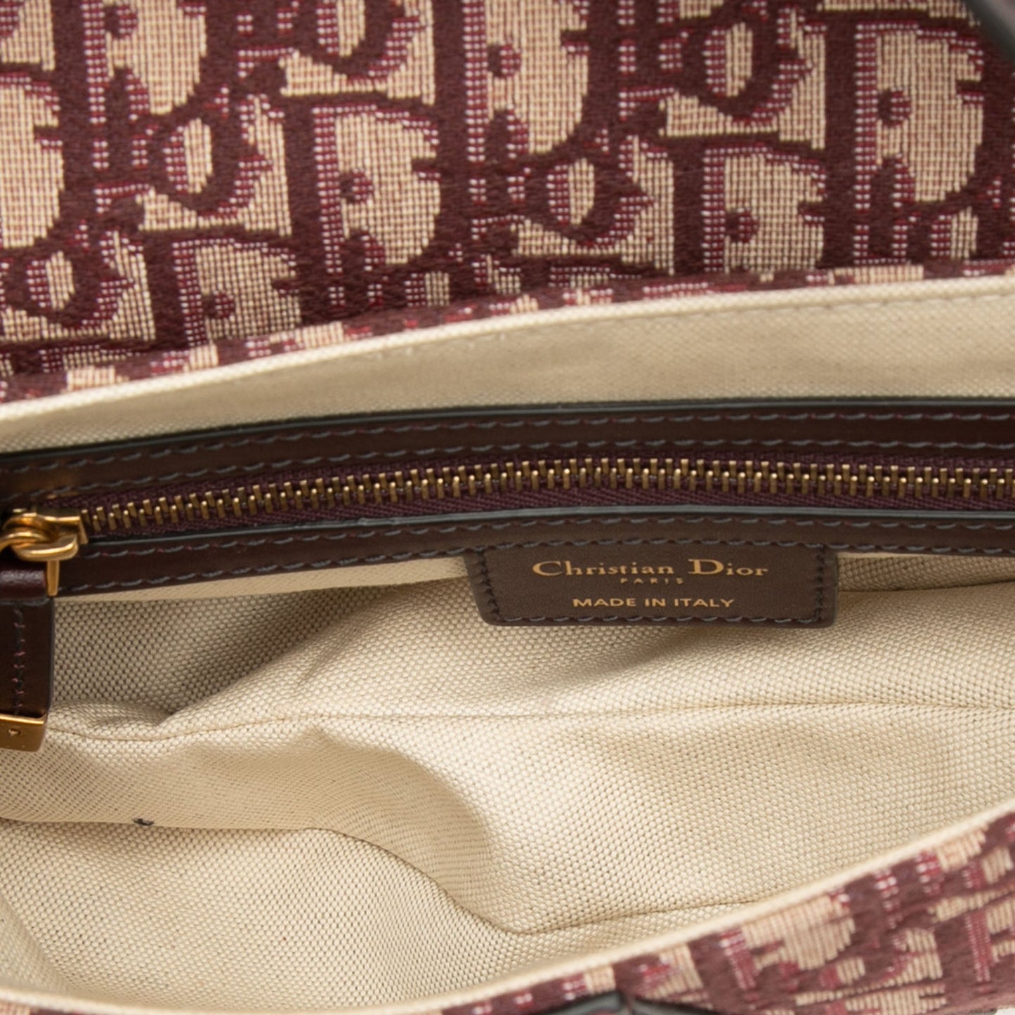 Dior Oblique Canvas Saddle Bag