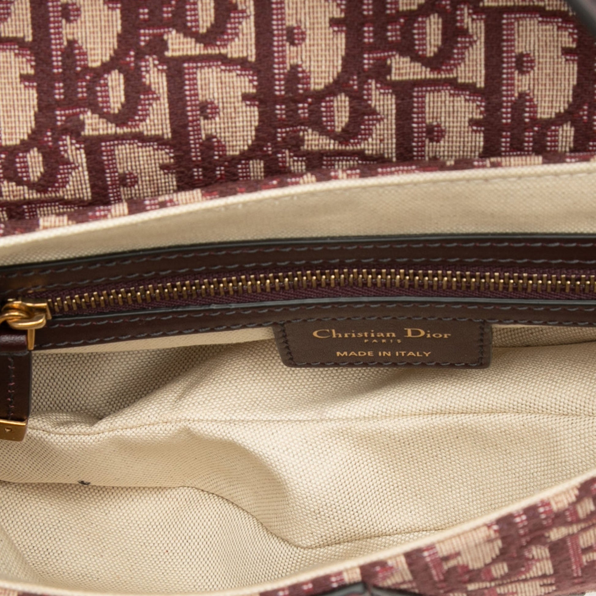 Dior Oblique Canvas Saddle Bag