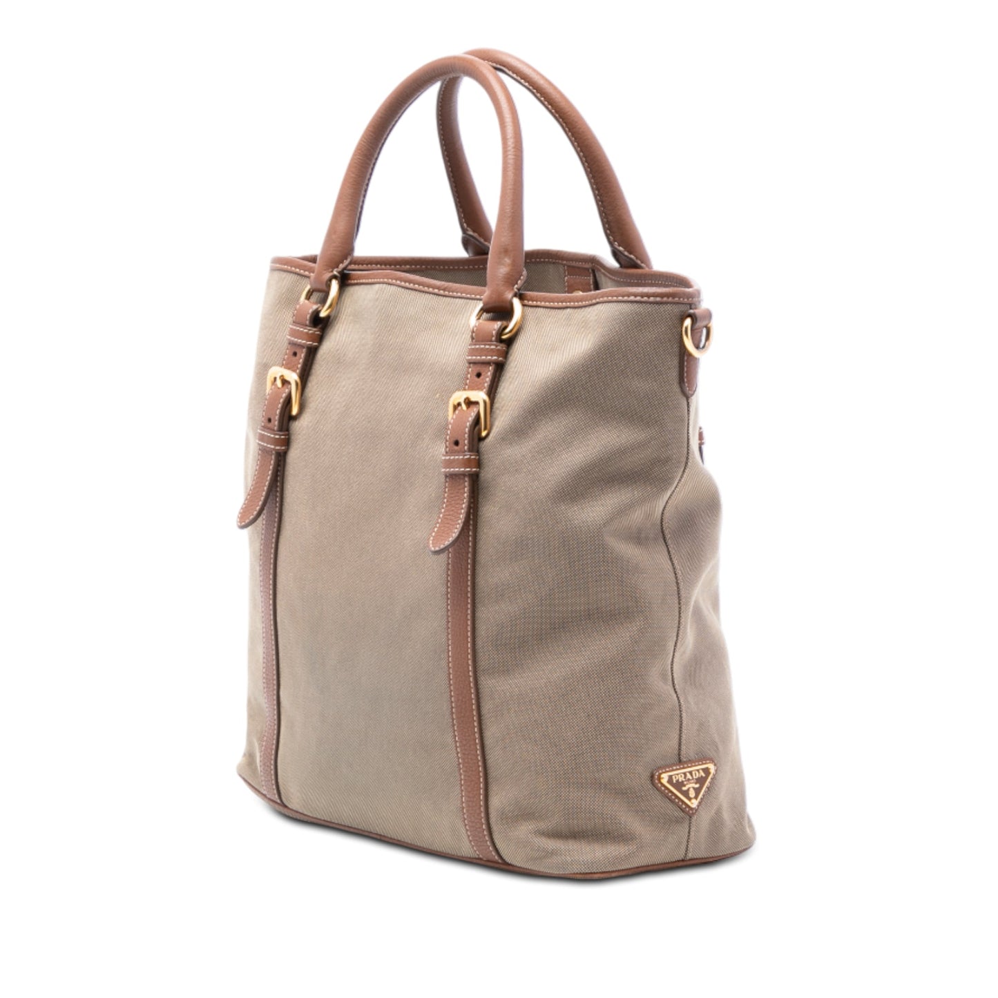 Prada Canvas Canapa Logo Satchel