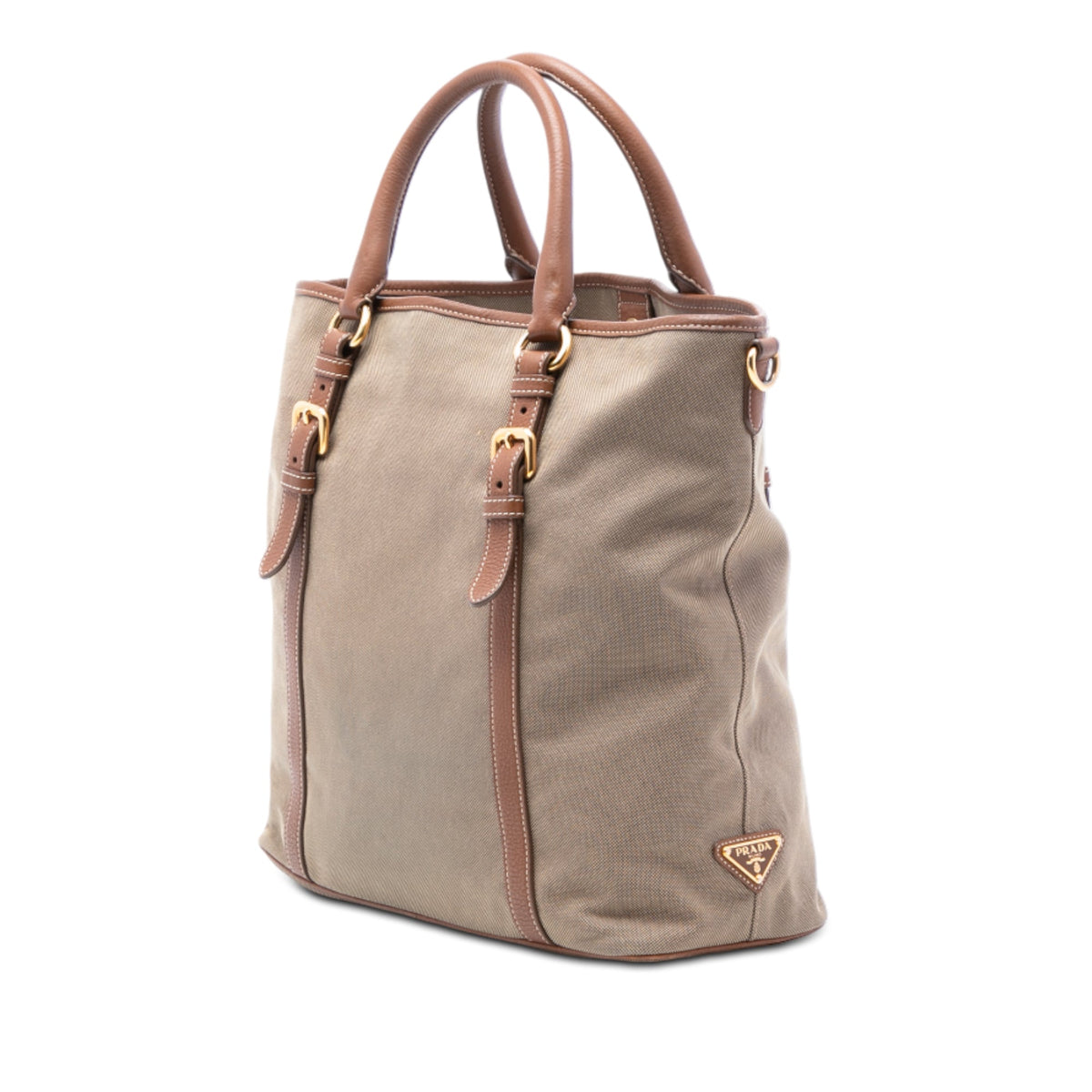 Prada Canvas Canapa Logo Satchel