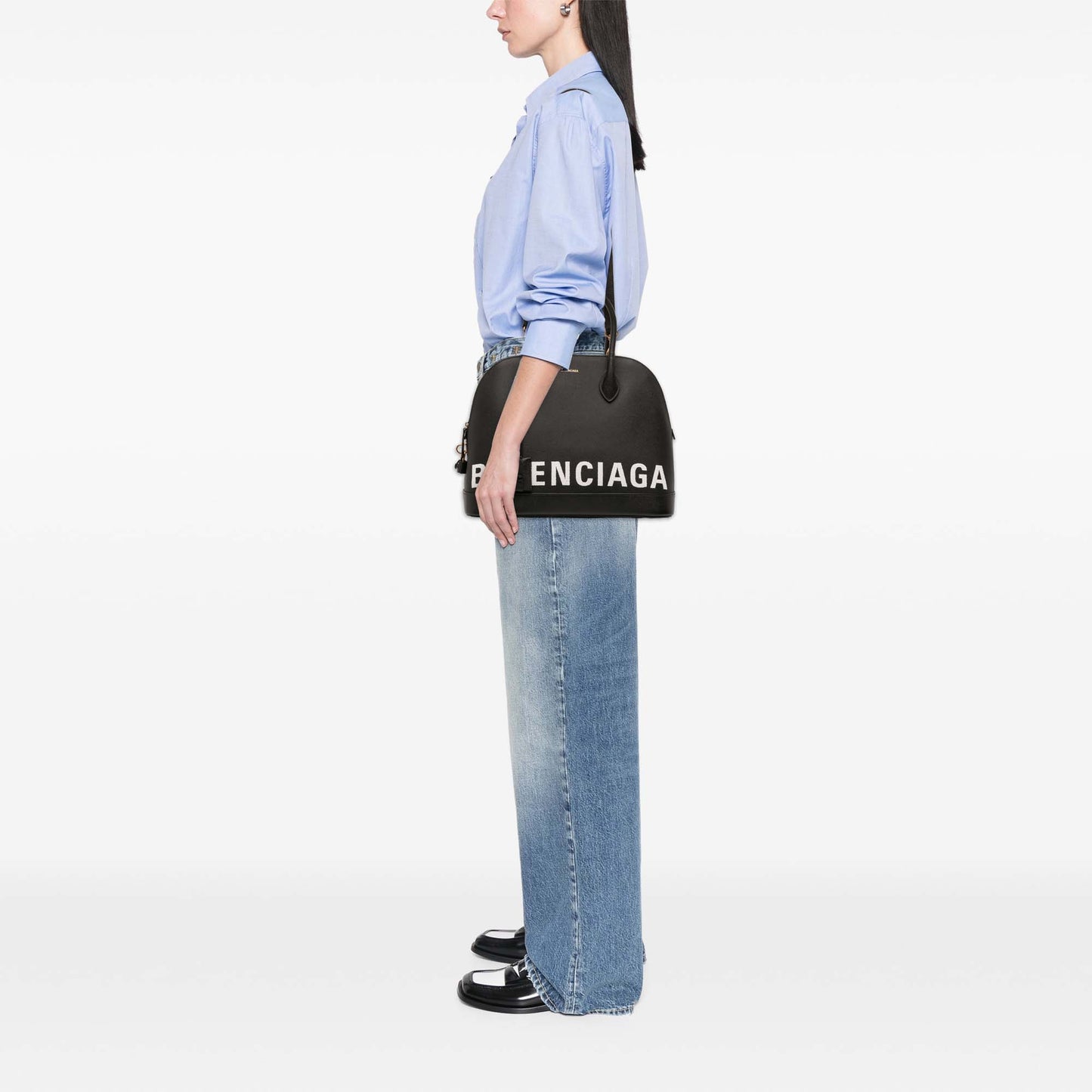 Balenciaga M Grained Calfskin Ville Top Handle Bag