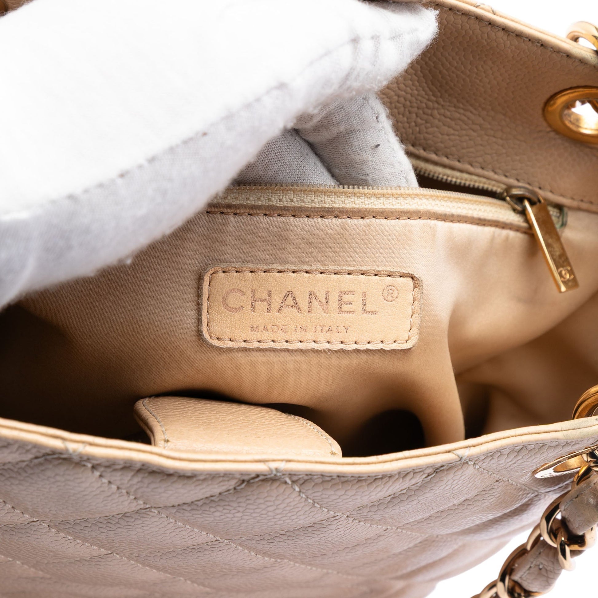Chanel Caviar Petite Shopping Tote