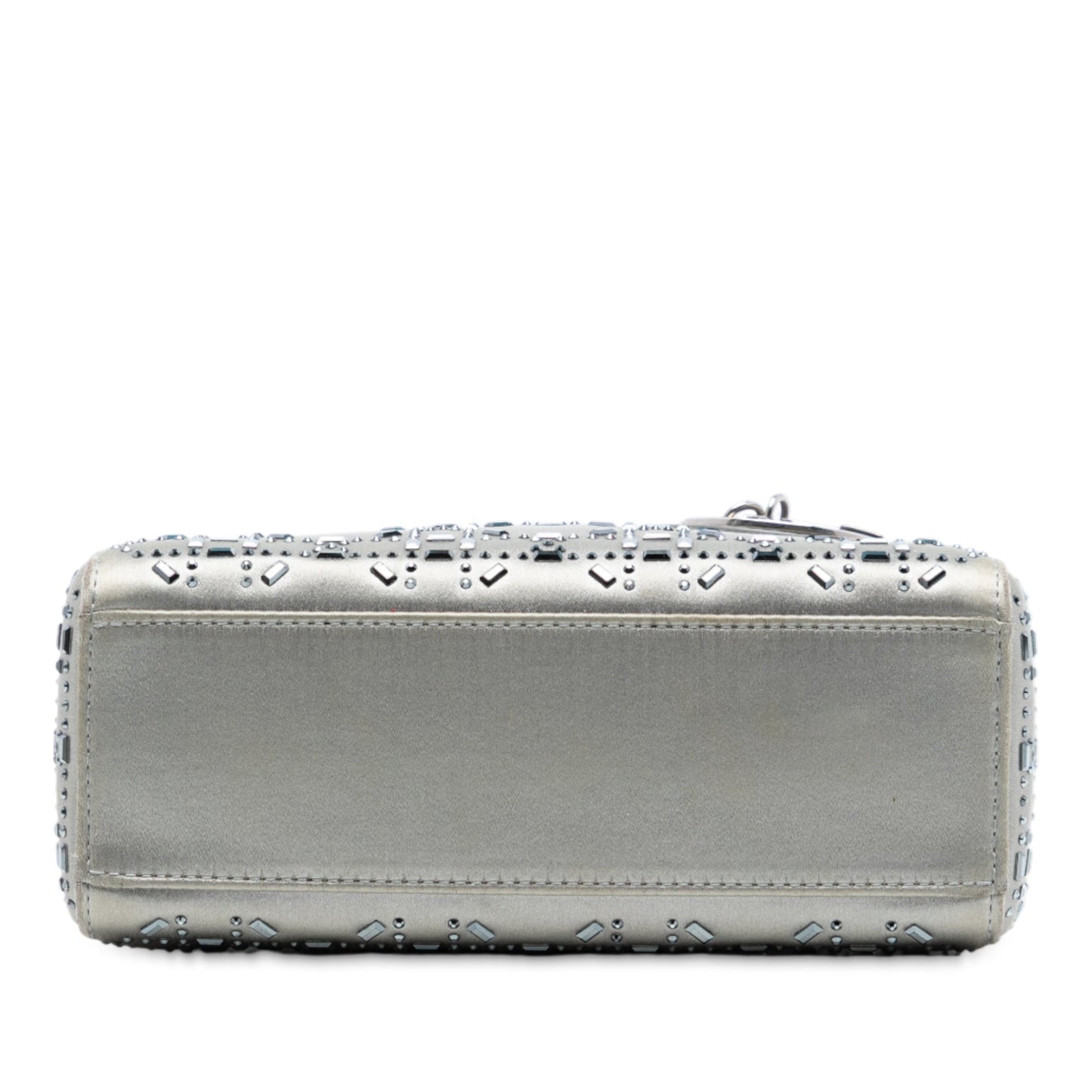 Dior Mini Satin Cannage Strass Crystal Embellished Lady Dior