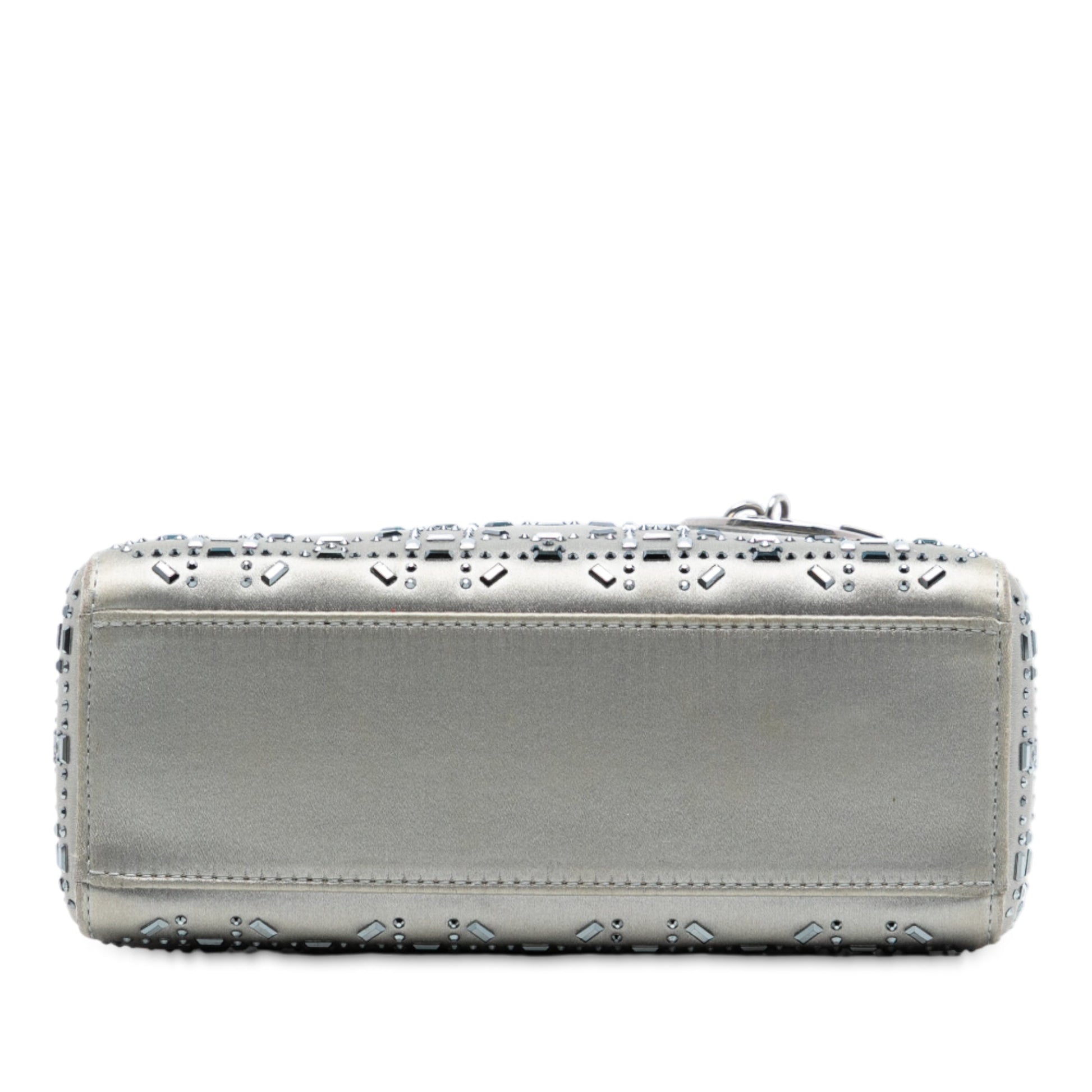 Dior Mini Satin Cannage Strass Crystal Embellished Lady Dior