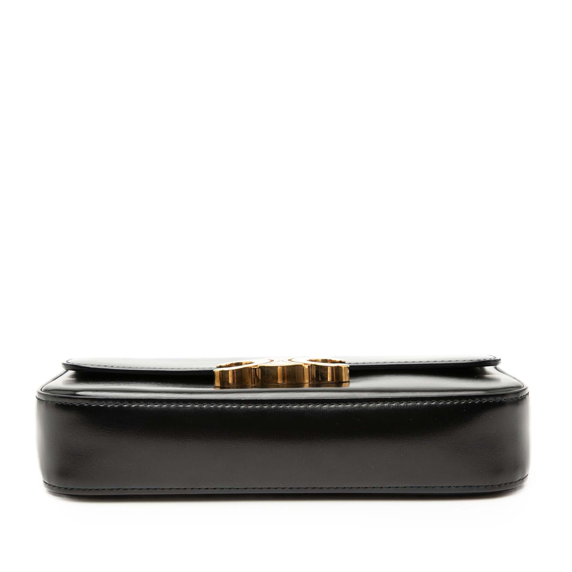 Celine Shiny Calfskin Claude Chain Shoulder Bag