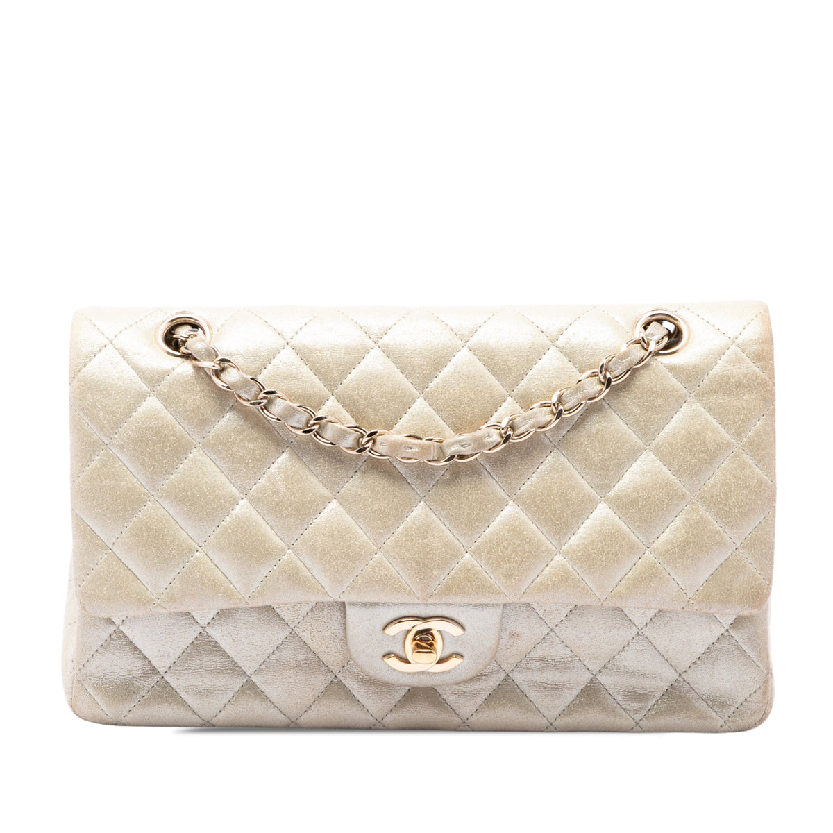 Chanel Medium Classic Iridescent Calfskin Double Flap