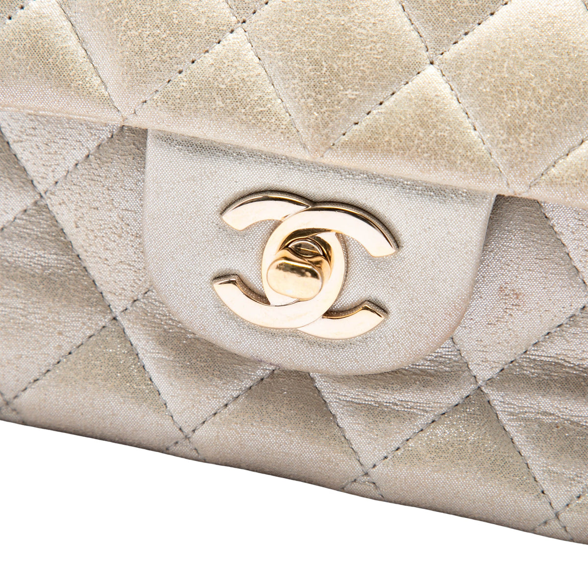 Chanel Medium Classic Iridescent Calfskin Double Flap
