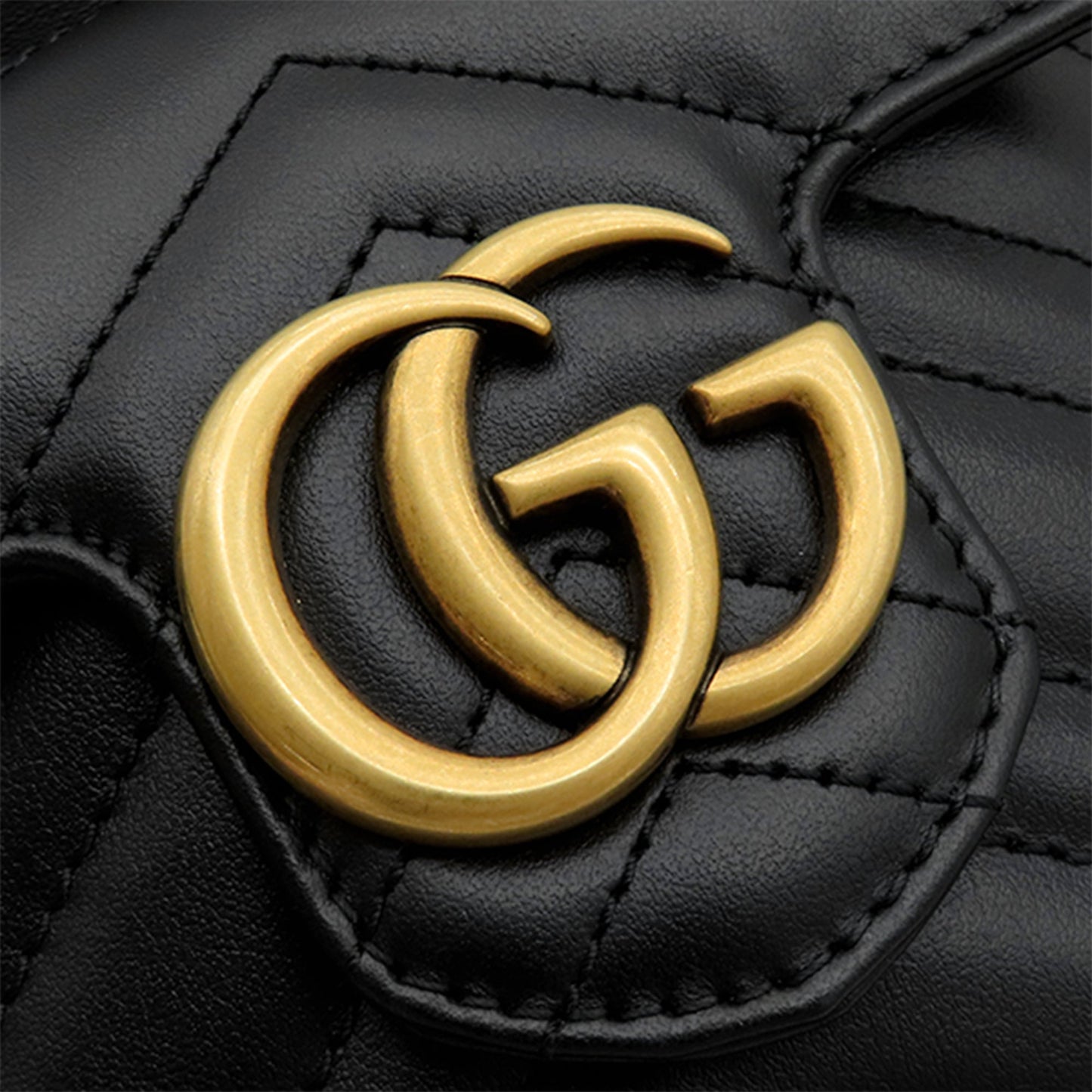 Gucci Mini GG Marmont Matelasse Calfskin Front Pocket Bucket Bag