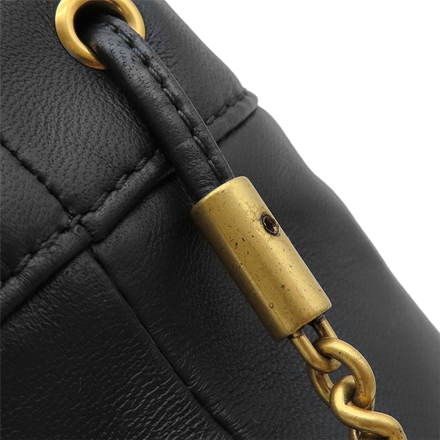 Gucci Mini GG Marmont Matelasse Calfskin Front Pocket Bucket Bag