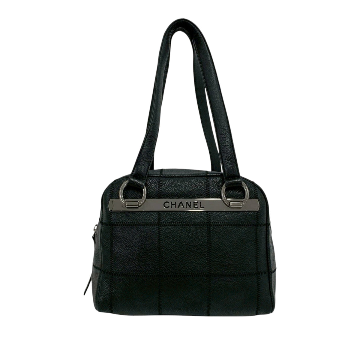 Chanel Small Choco Bar Caviar Shoulder Bag
