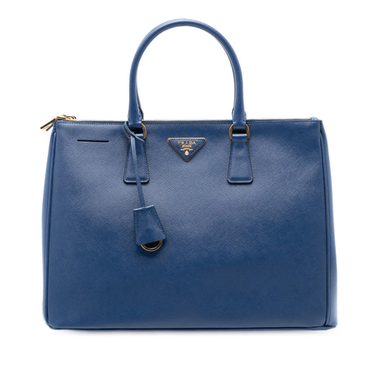 Prada Large Saffiano Lux Galleria Double Zip Tote