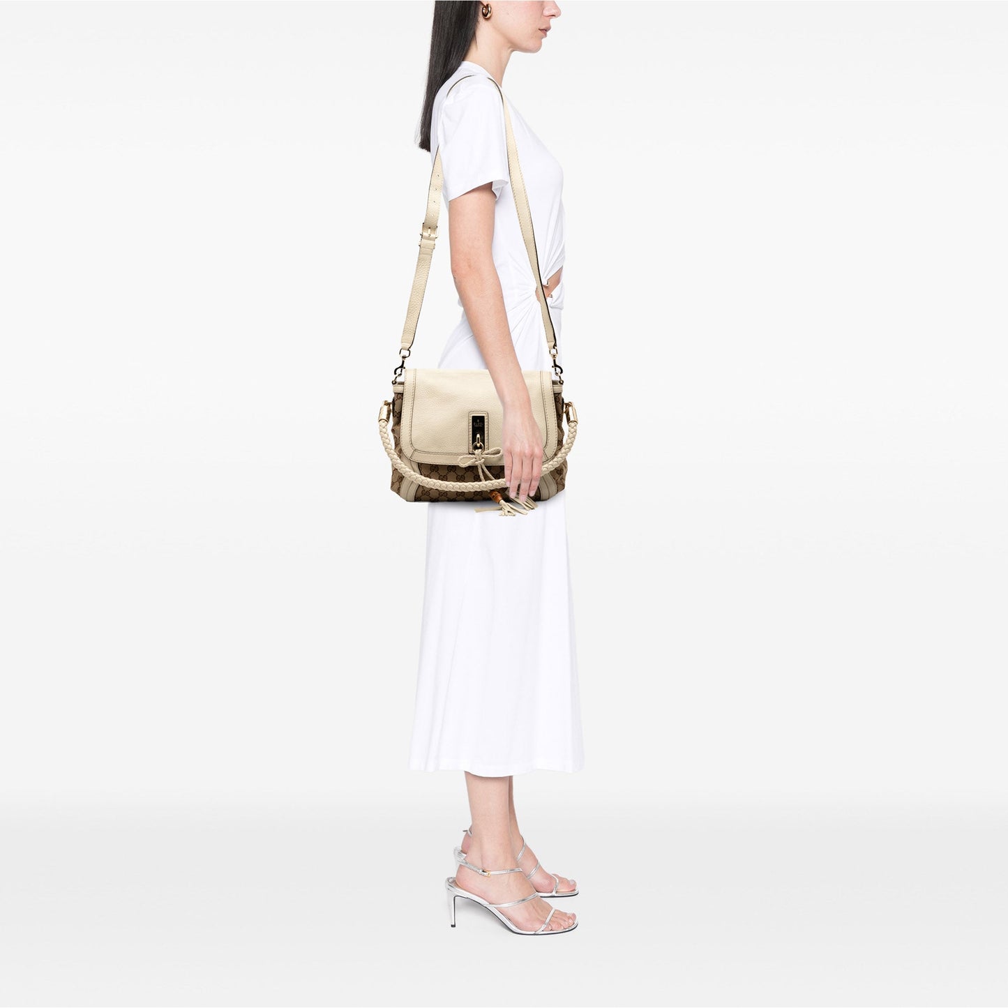 Gucci GG Canvas Bella Flap Satchel