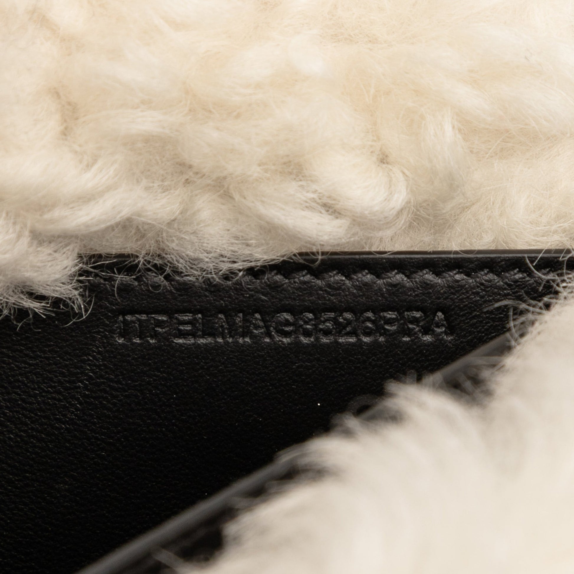 Burberry Small Shearling Trimmed Coated Canvas Lola Crossbody