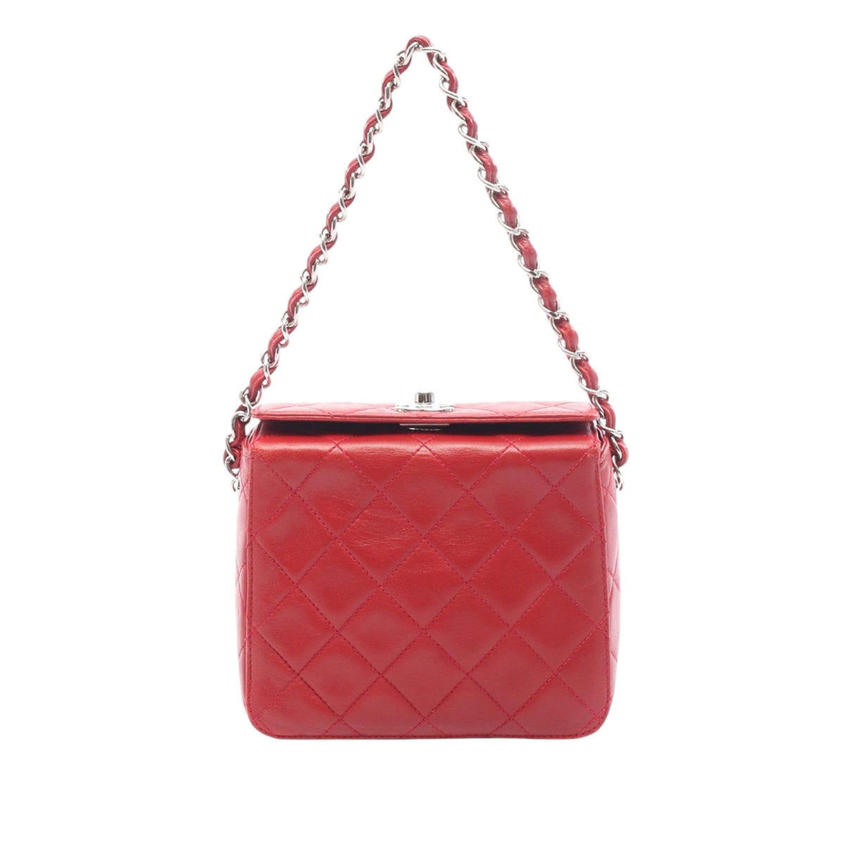 Chanel CC Quilted Lambskin Turnlock Vanity Bag