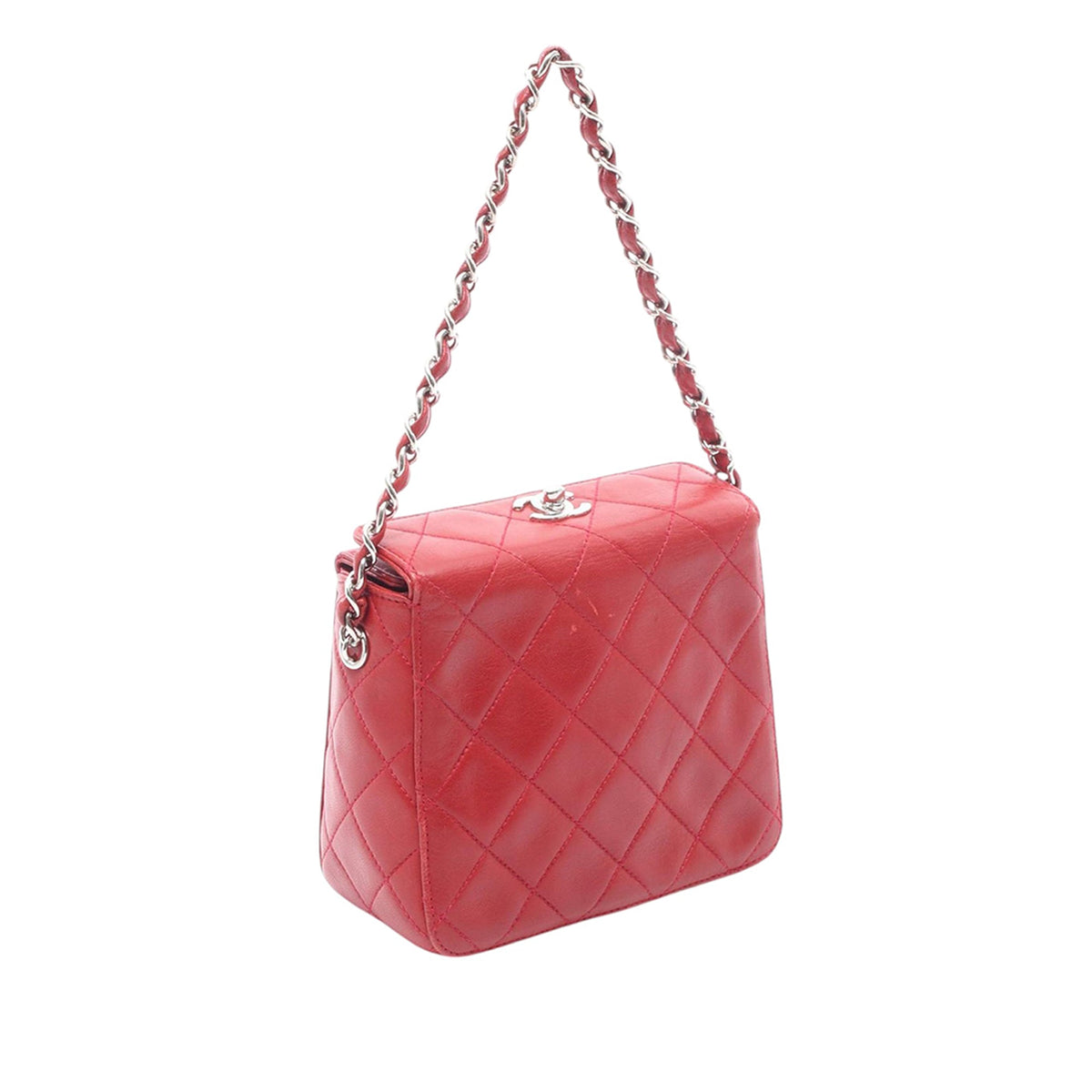 Chanel CC Quilted Lambskin Turnlock Vanity Bag