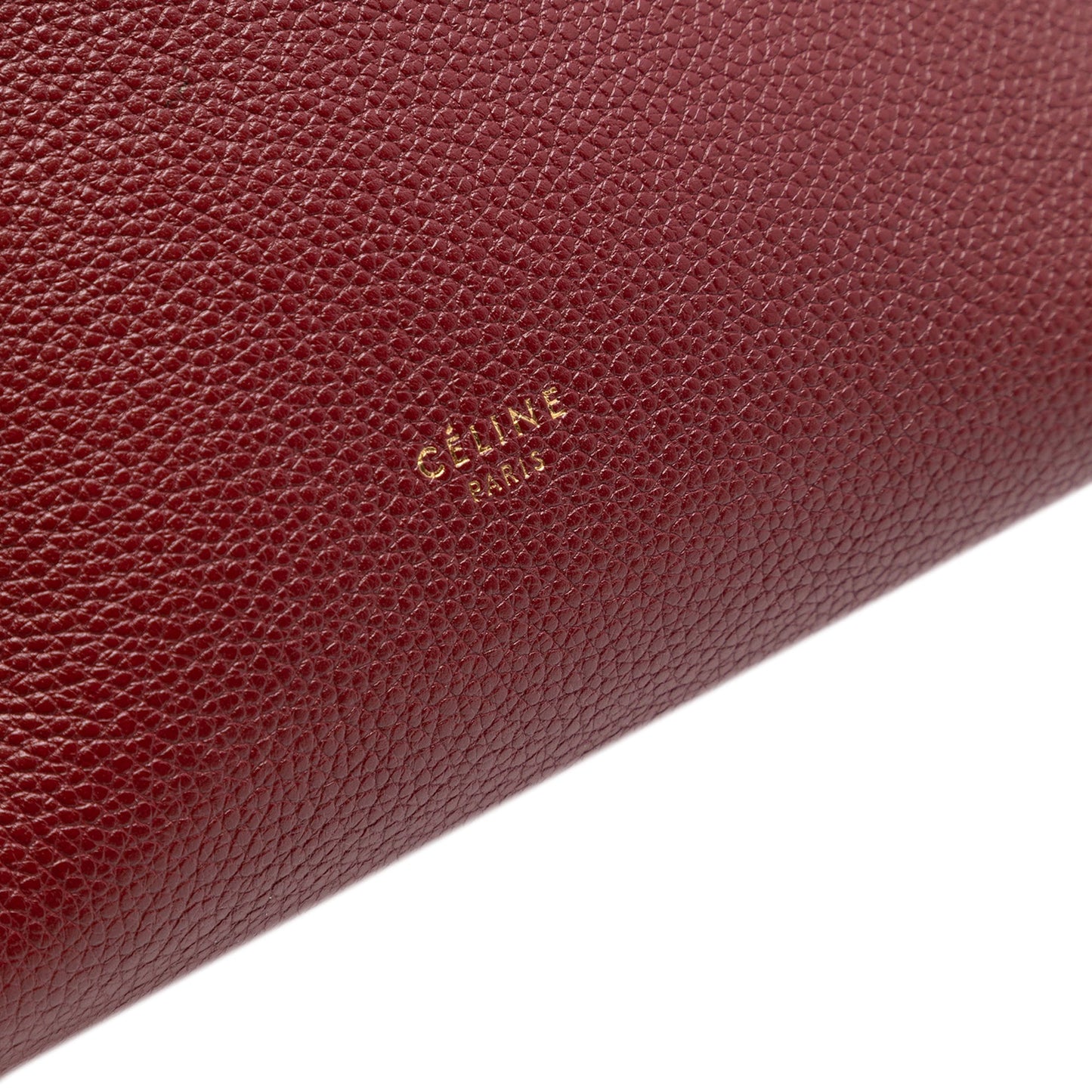 Celine Small Leather Seau Sangle Bucket Bag