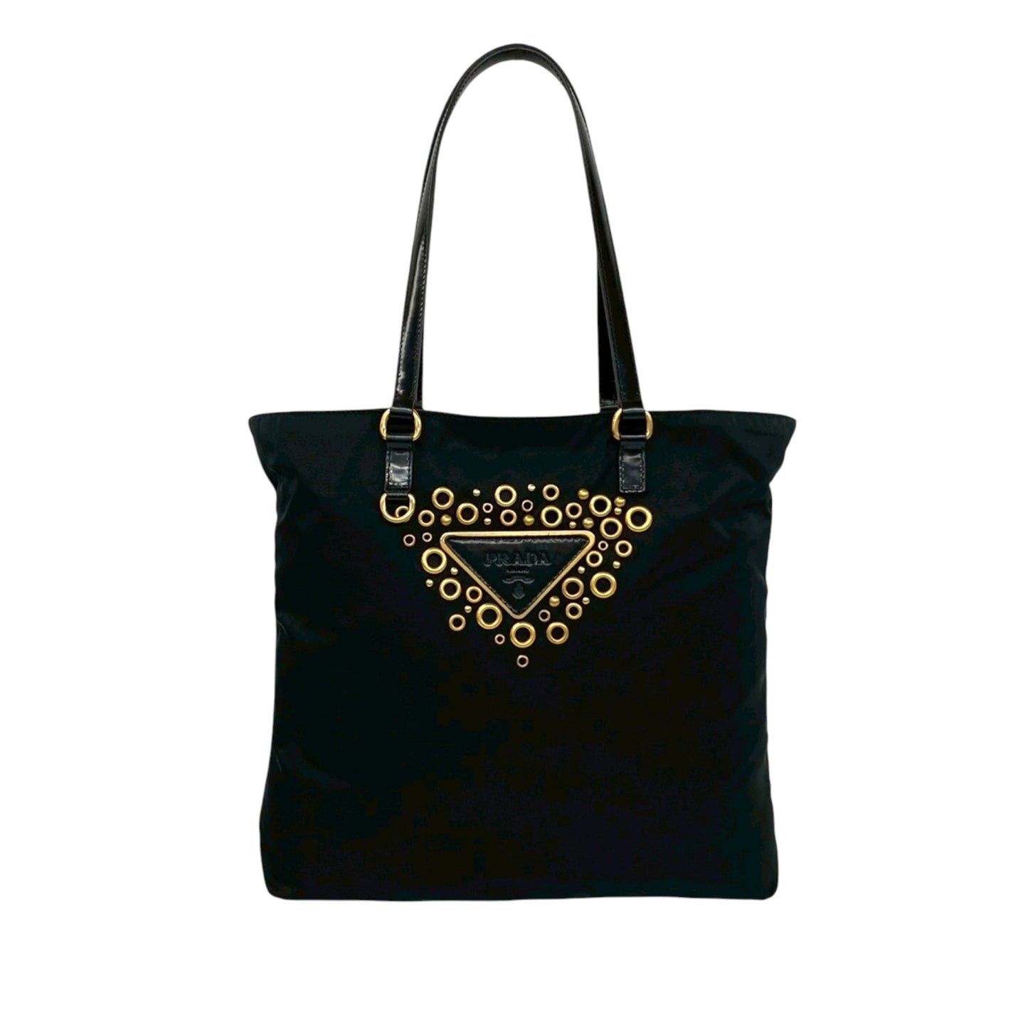 Prada Embellished Tessuto Tote