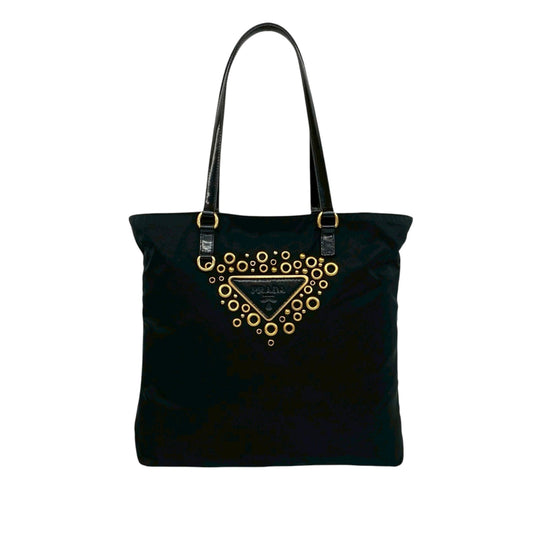 Prada Embellished Tessuto Tote
