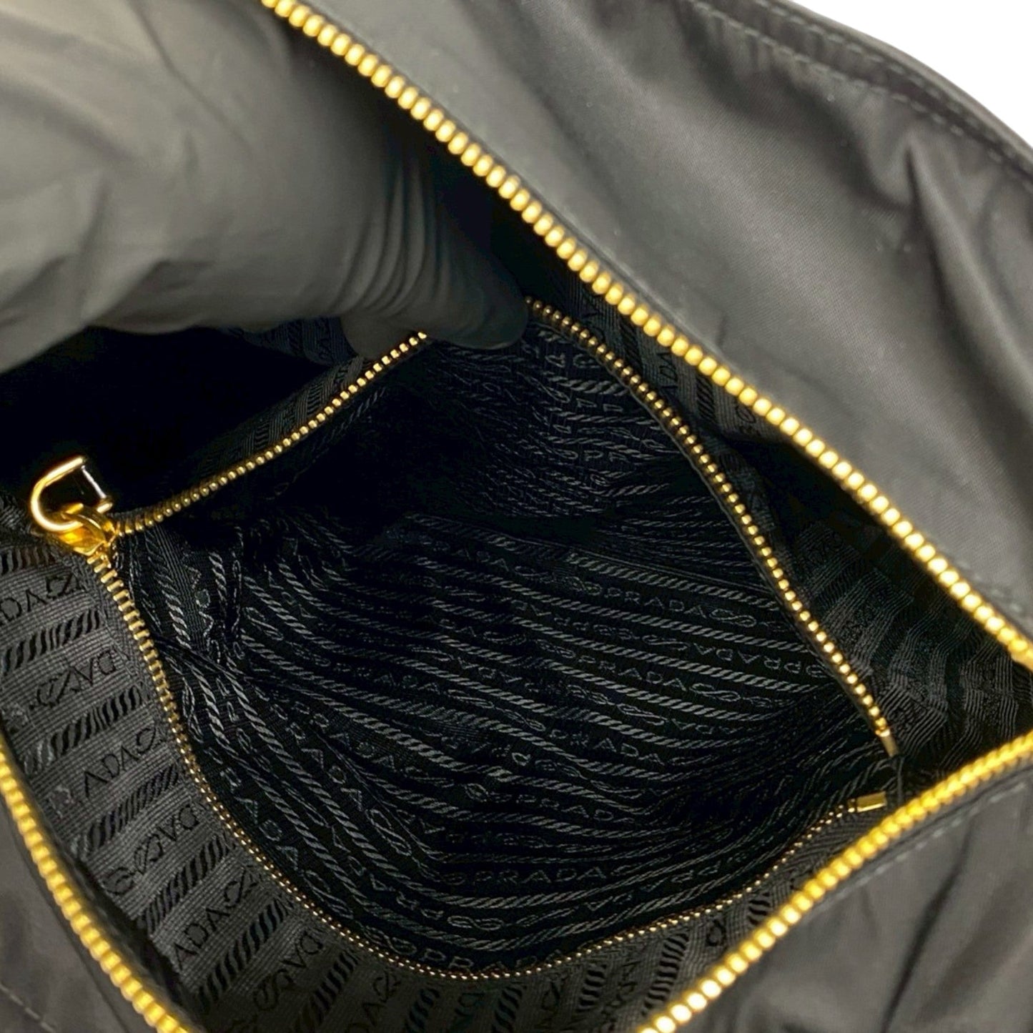 Prada Embellished Tessuto Tote