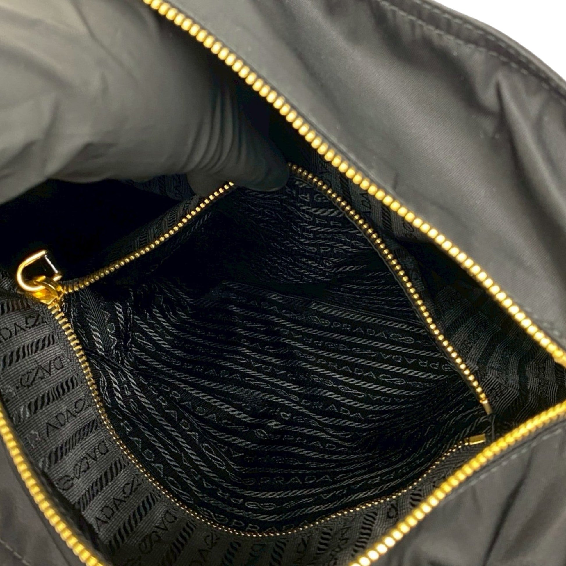 Prada Embellished Tessuto Tote