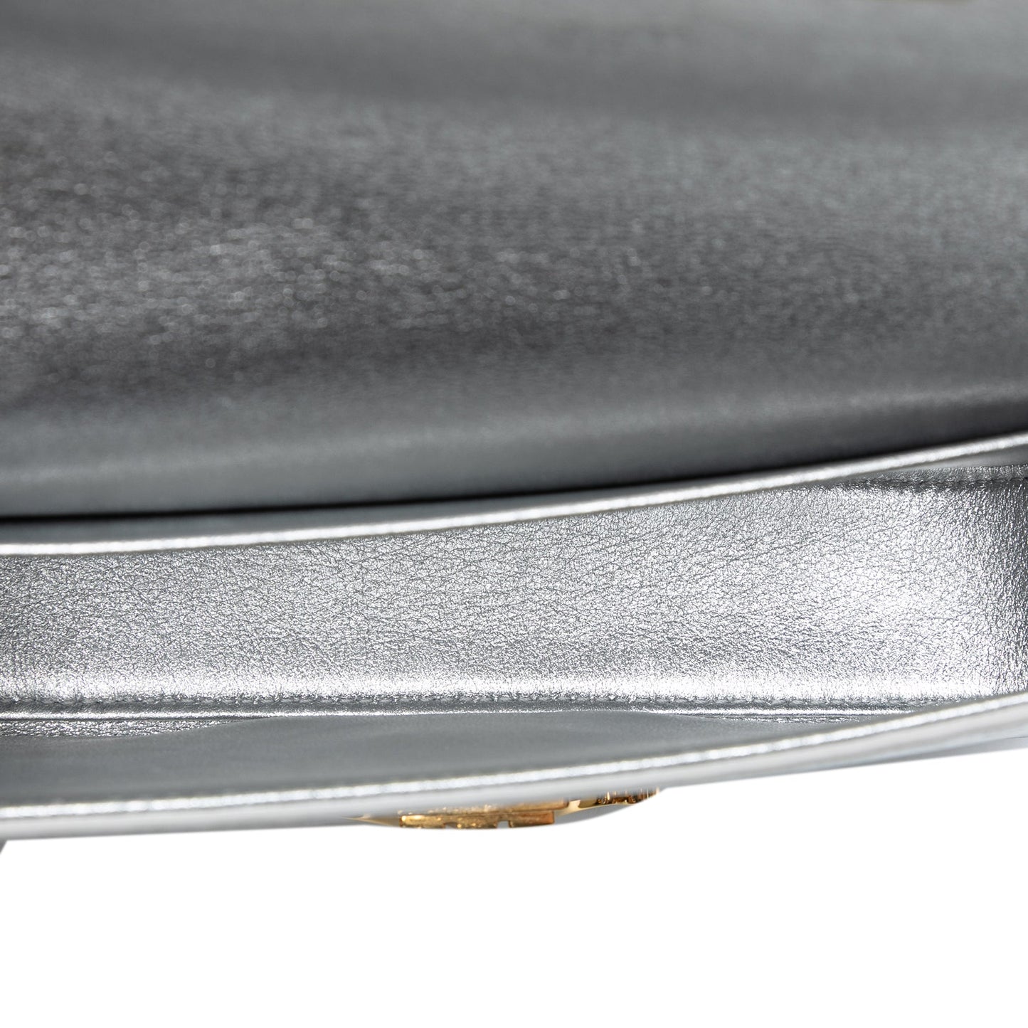 Celine Triomphe All Over Laminated Calfskin Claude Shoulder Bag