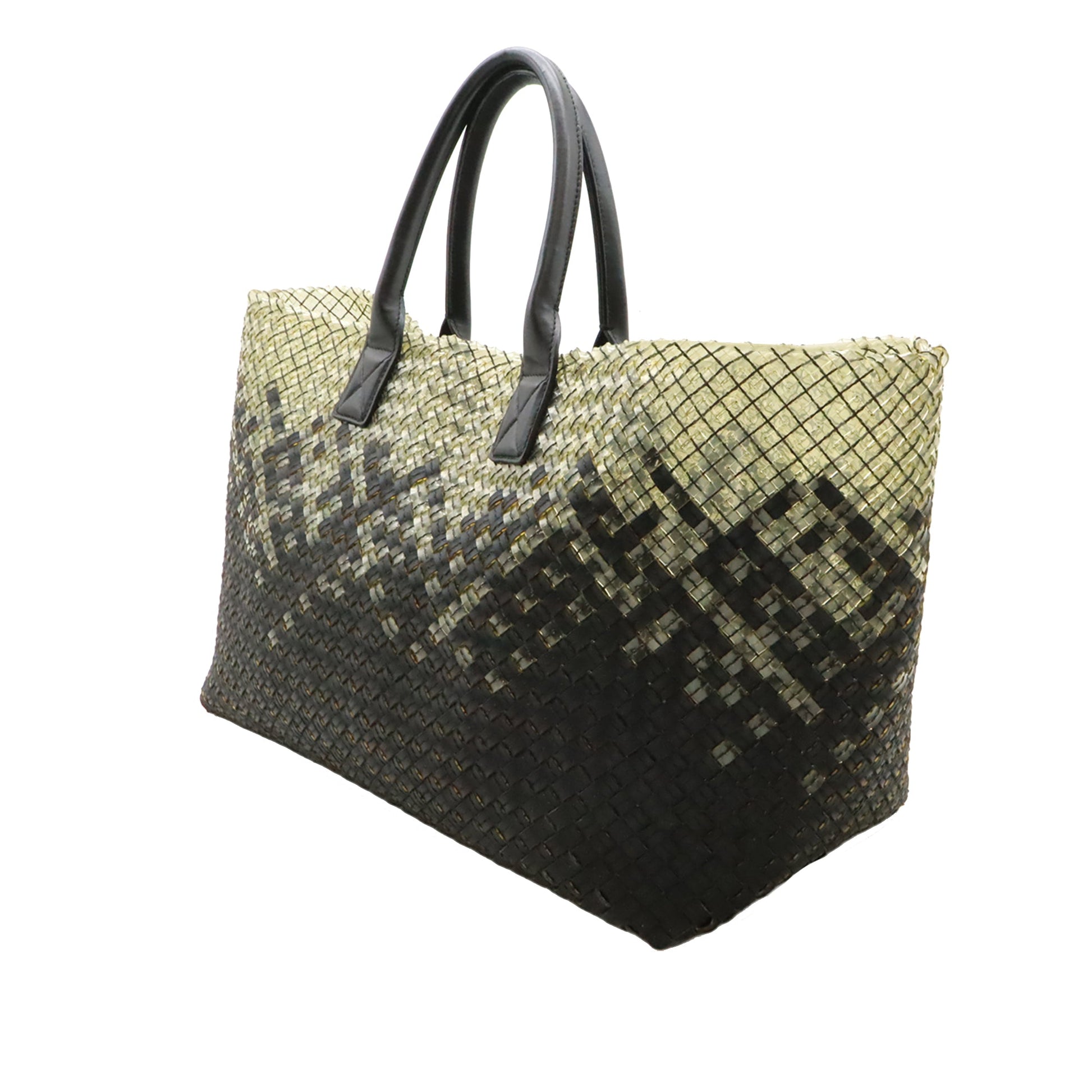 Bottega Veneta Large Lambskin Gradient Intreccio Cabat Tote