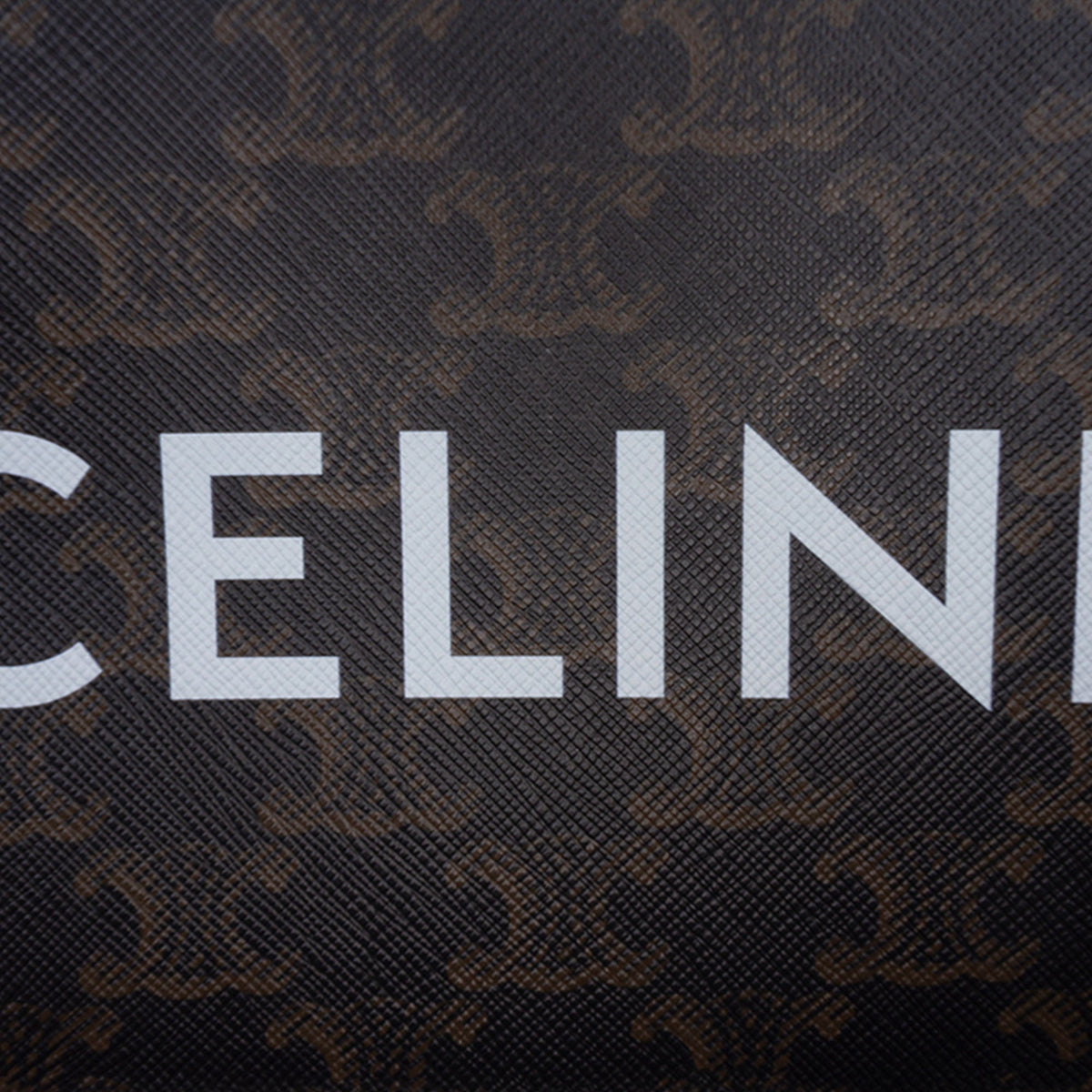 Celine Small Triomphe Coated Canvas Logo Camera Bag