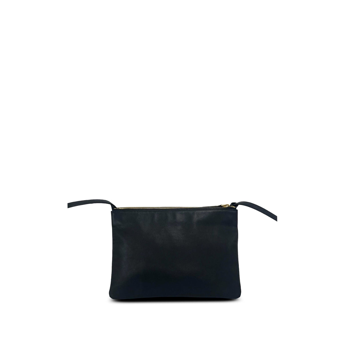 Celine Small Lambskin Trio Crossbody — Black