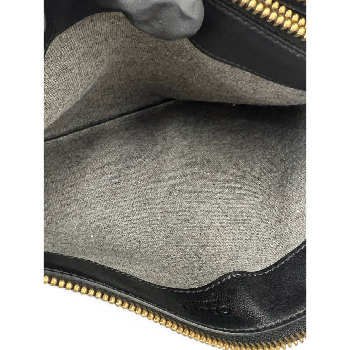 Celine Small Lambskin Trio Crossbody — Black