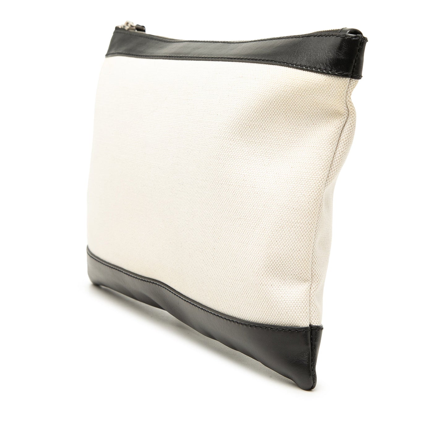 Balenciaga Canvas Navy Clip M Clutch